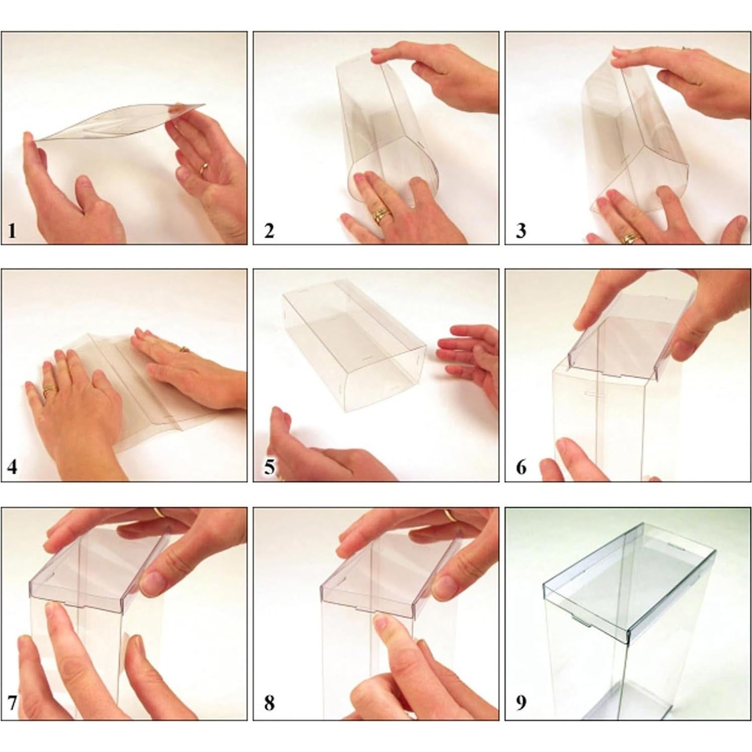 Caja de exhibición plegable DollSafe 11-12.5" transparente