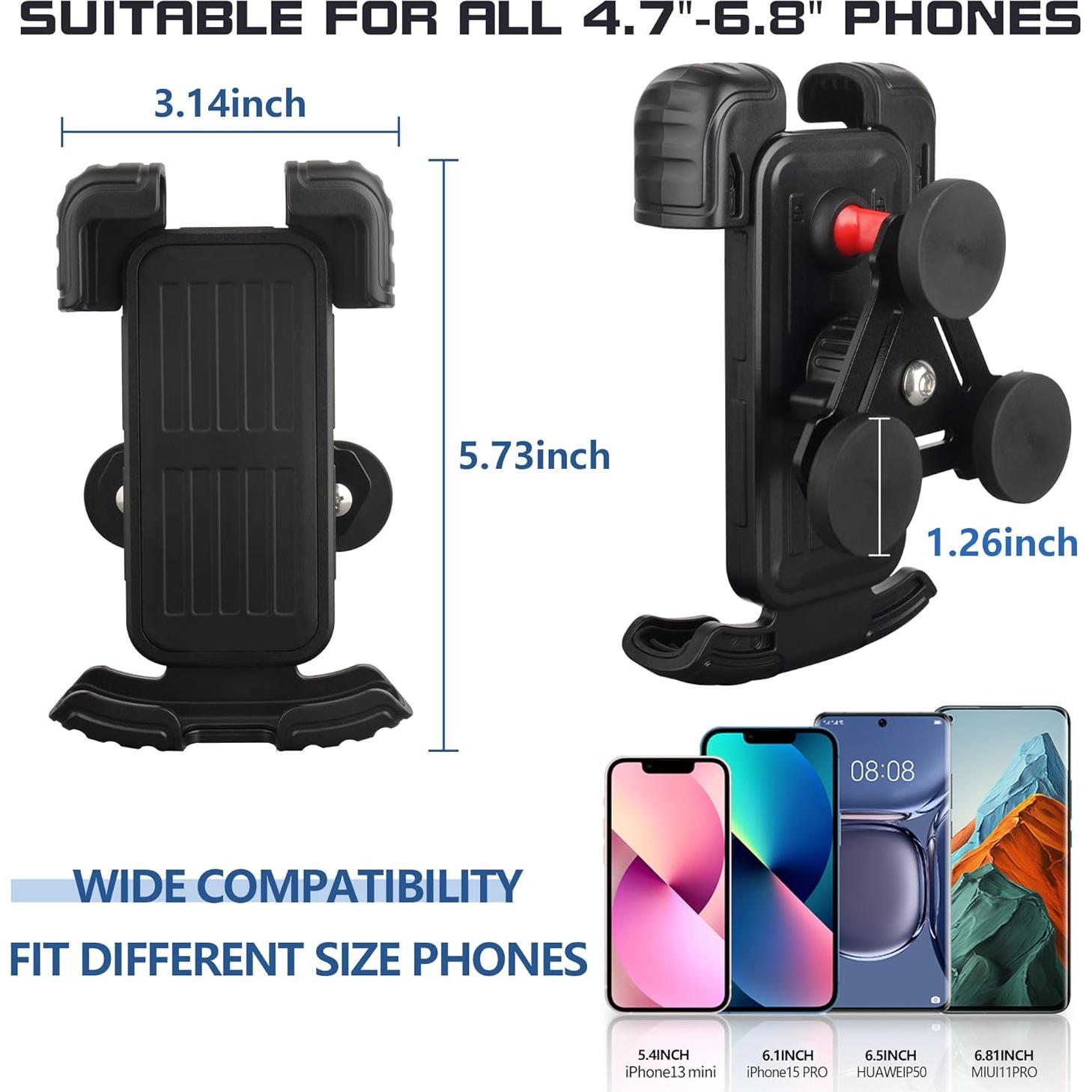 Soporte Magnético para Teléfono de Motocicleta ULIBERMAGNET Ajustable