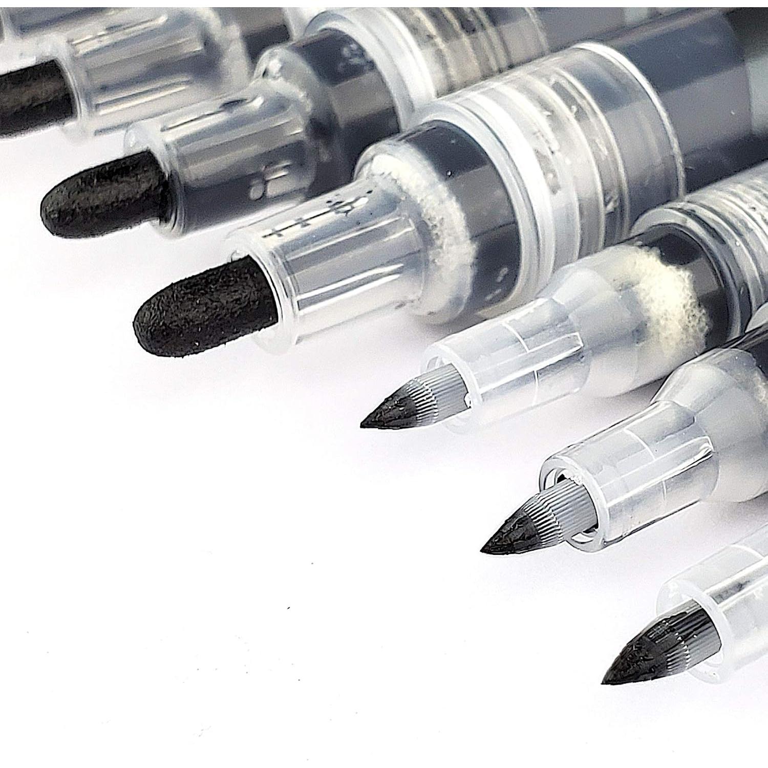 Marcadores de Pintura Acrílica Negra ArtShip Design - 10 Piezas