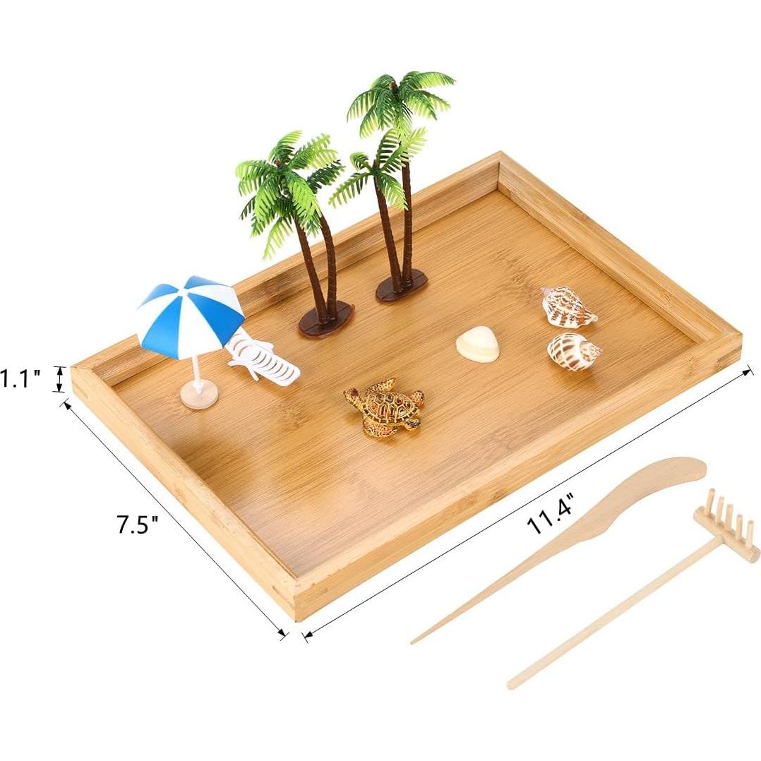 Jardín Zen de Playa Z metnal para Escritorio 29x19cm