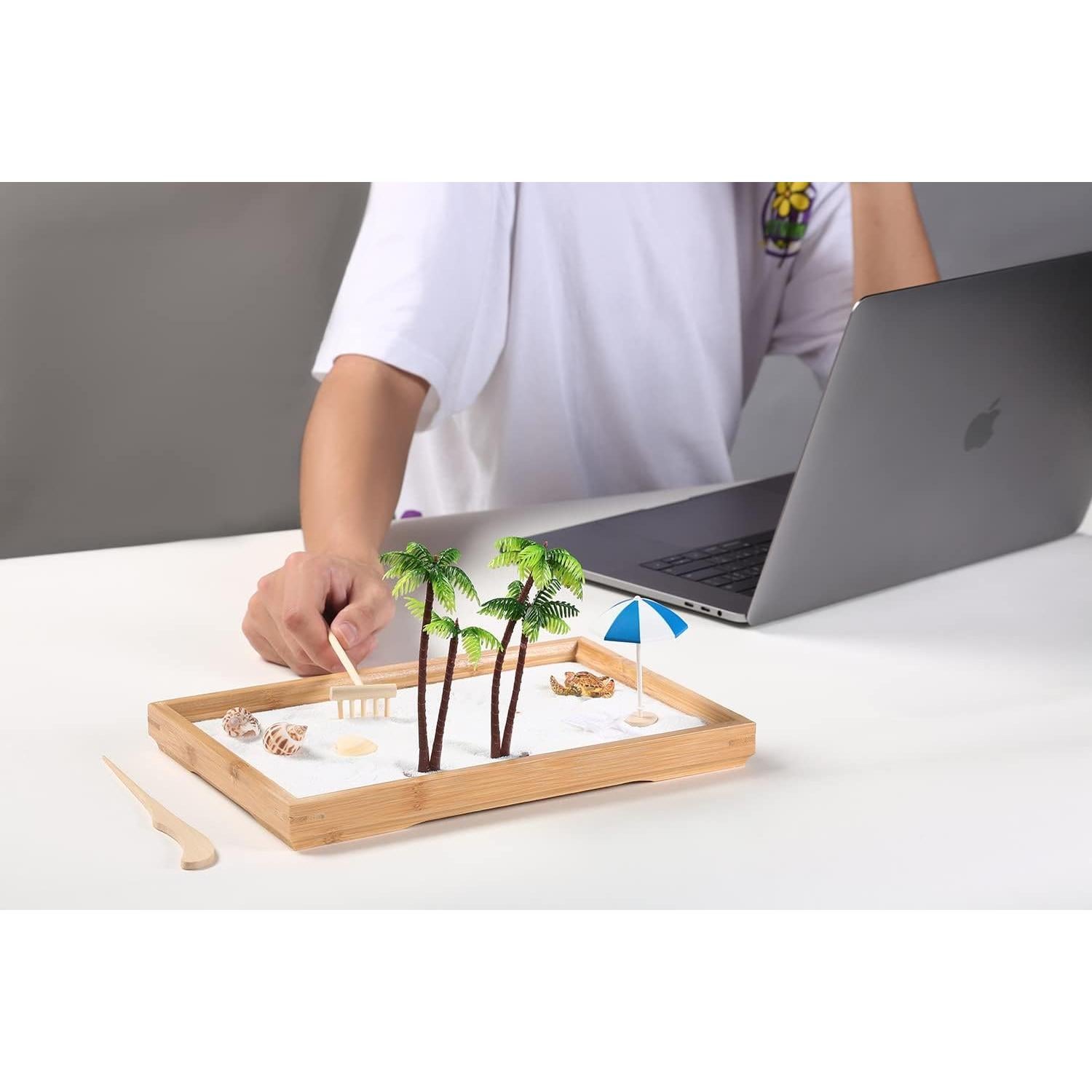 Jardín Zen de Playa Z metnal para Escritorio 29x19cm