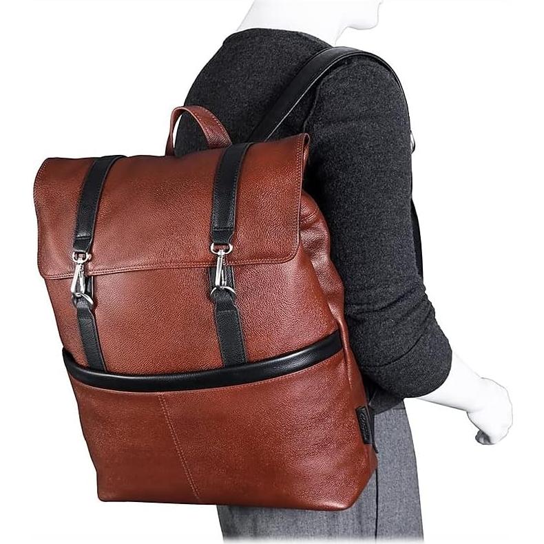 Mochila de Cuero McKleinUSA 17" Bicolor para Laptop