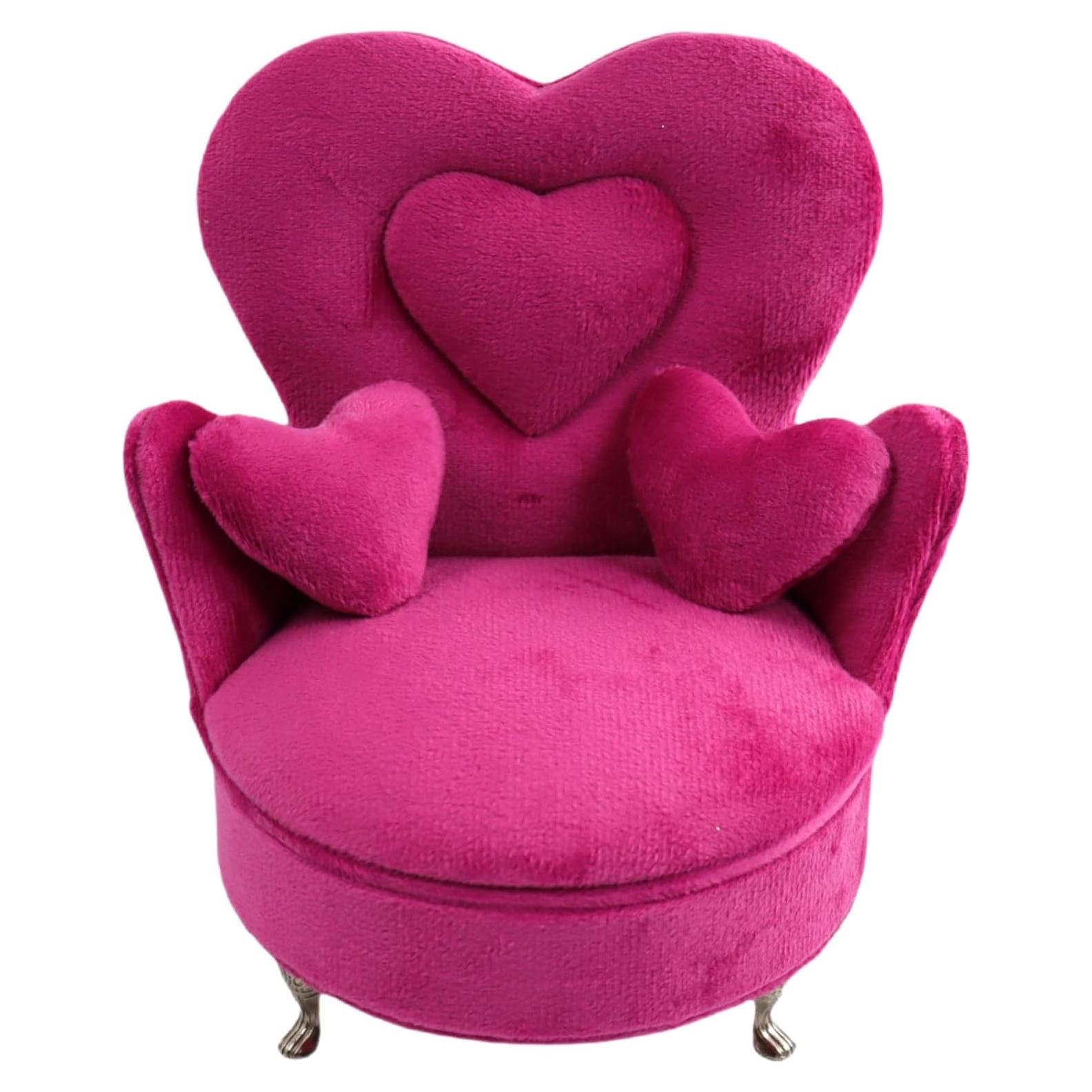 Caja de Joyería Terciopelo Rosa WZM para Muñecas