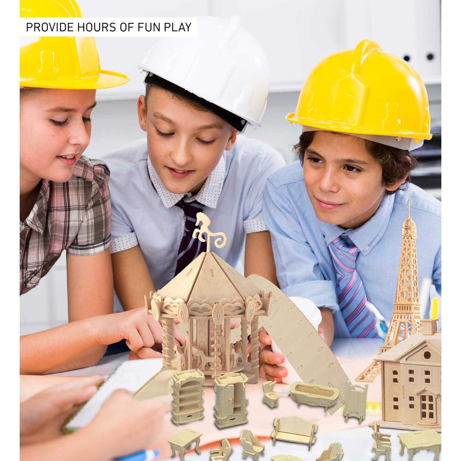 Juego de Muebles Casa de Muñecas 3D Puzzled 185 Piezas