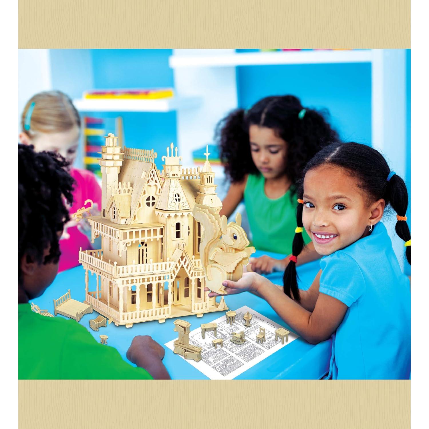 Juego de Muebles Casa de Muñecas 3D Puzzled 185 Piezas