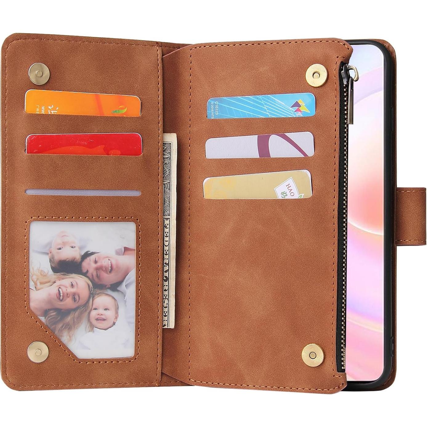 Funda de Cartera Asuwish para Huawei Nova 9 SE - Marrón