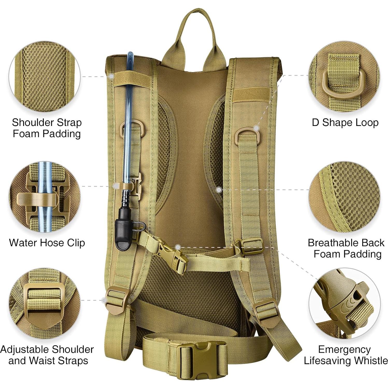 Mochila de Hidratación NOOLA DA-1020 3L Táctica Unisex