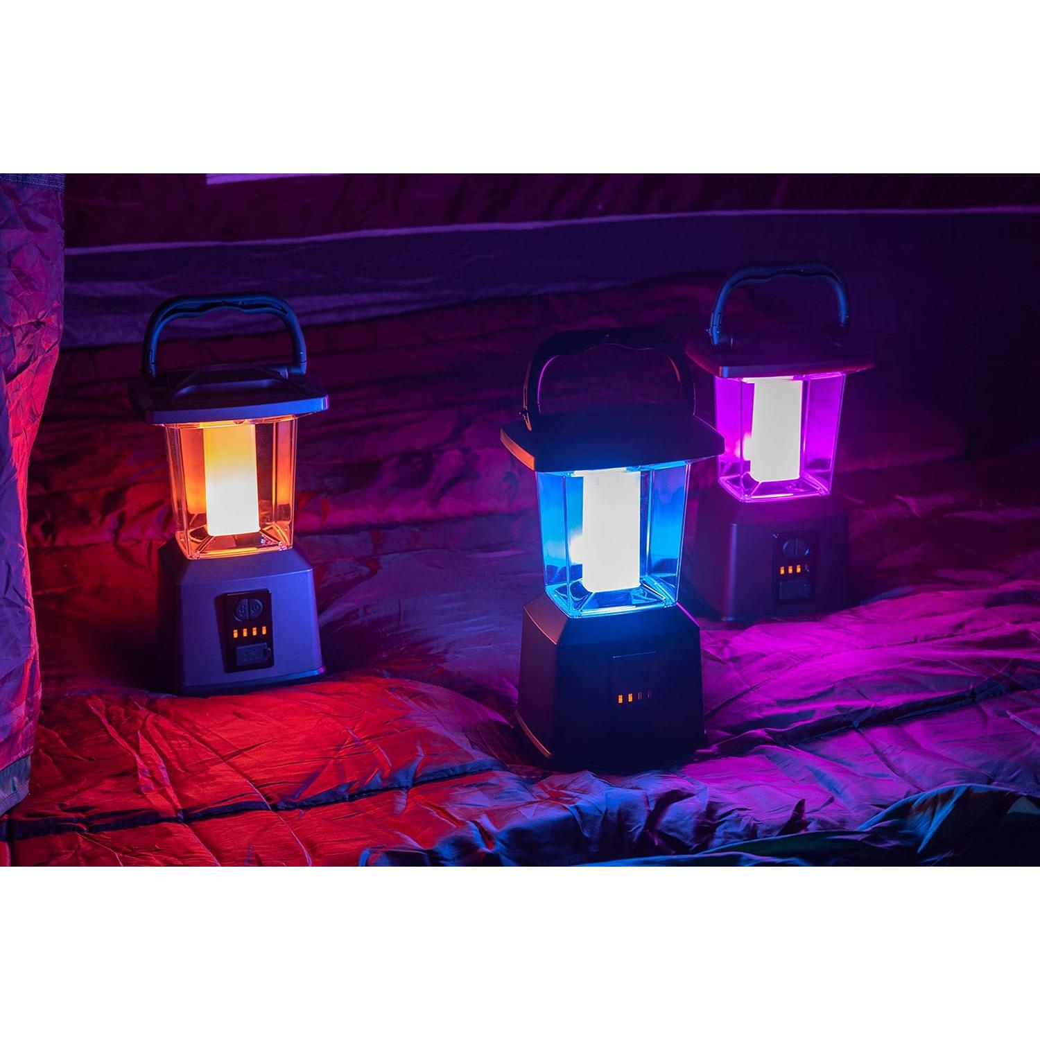 Linterna LED Enbrighten Recargable 650 Lúmenes Rojo 28 cm