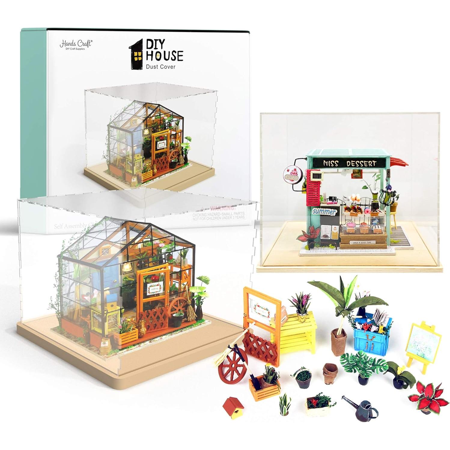 Estuche de Exhibición Acrílico Hands Craft 24.6x20.1x21.6cm