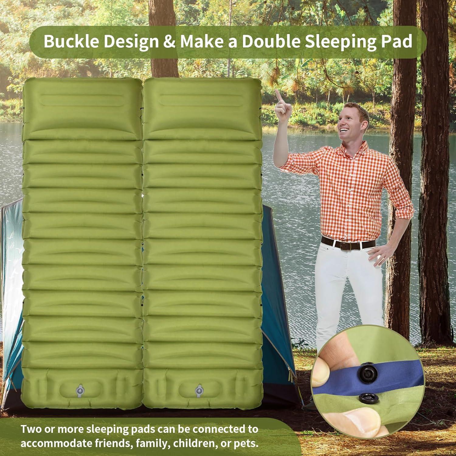 Colchoneta Aislante MEETSUN Individual 12.7 cm con Bomba