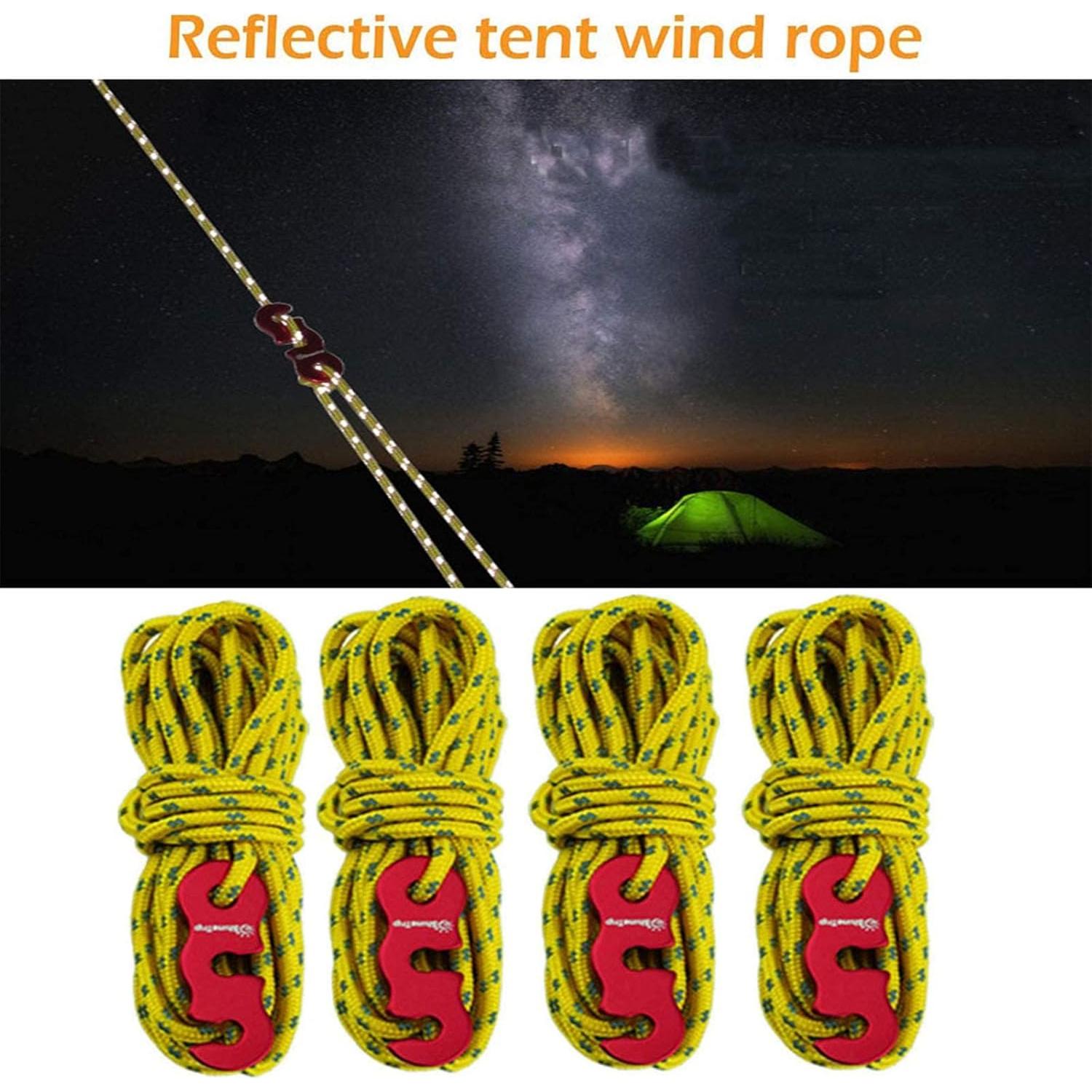 Pinzas para Lonas Sudopru 14 Pcs Clips y Cuerdas Impermeables