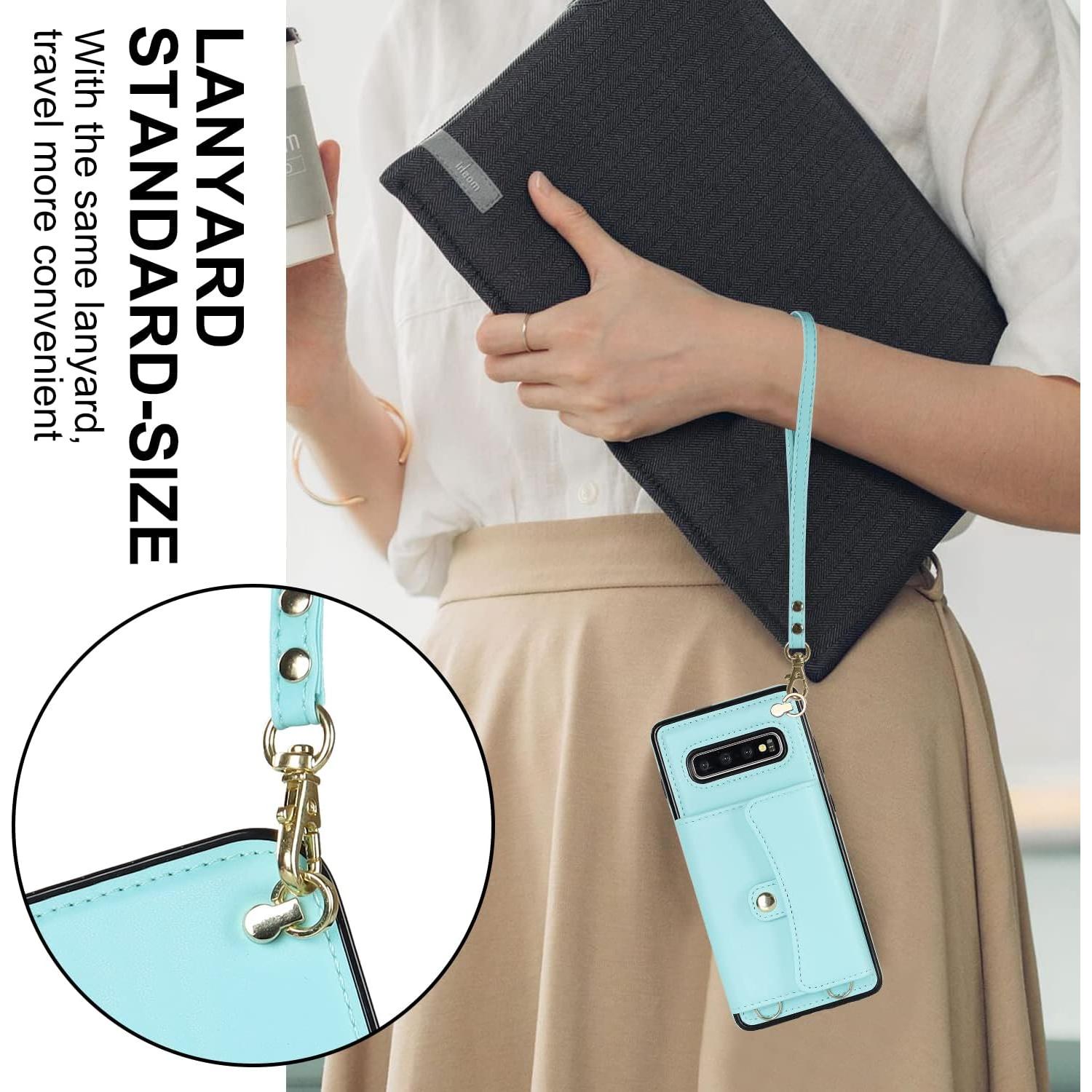 Funda Asuwish para Samsung Galaxy S10 Plus con bloqueo RFID