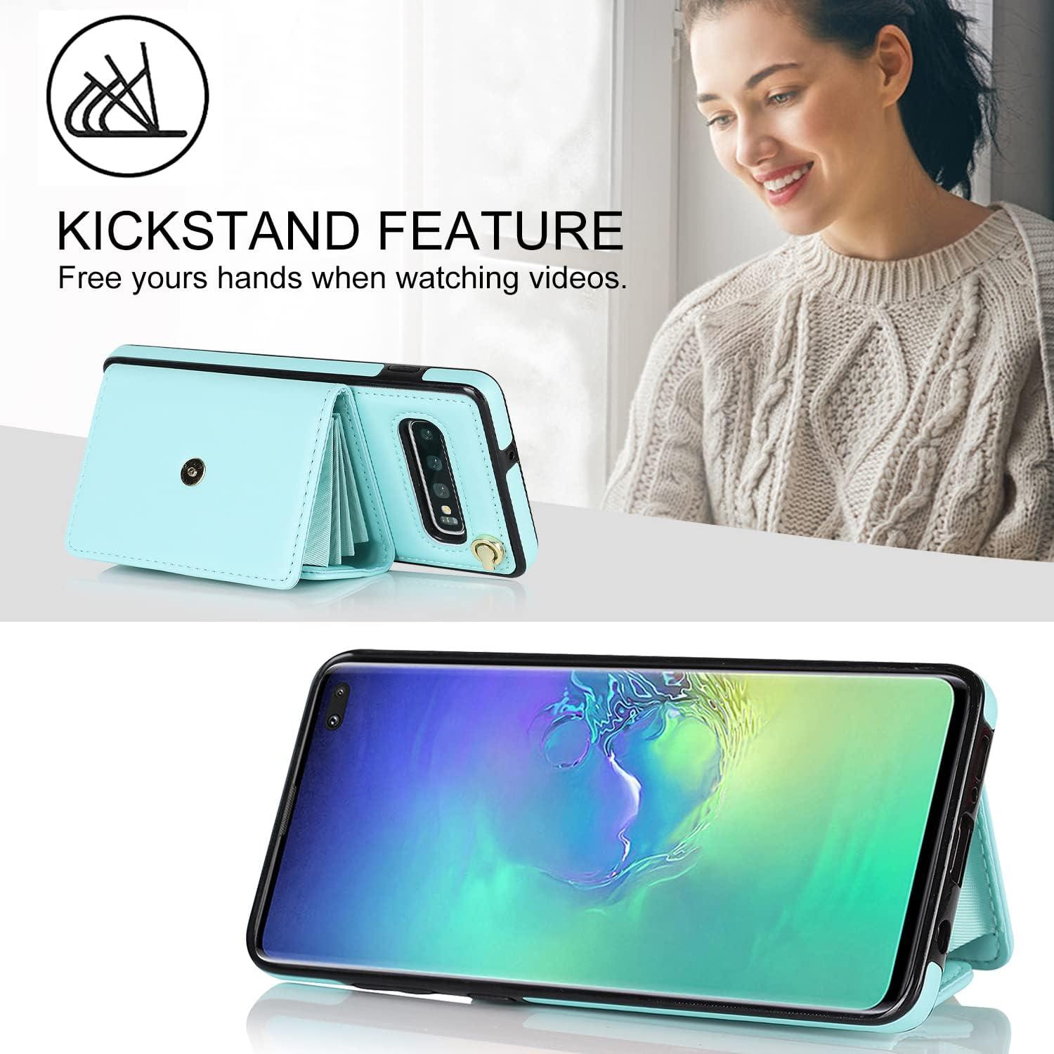 Funda Asuwish para Samsung Galaxy S10 Plus con bloqueo RFID