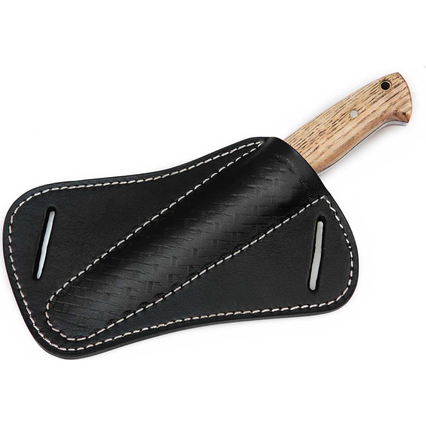 Cuchillo Bushcraft Ottoza 23 cm Acero al Carbono 1095 Mango Fresno