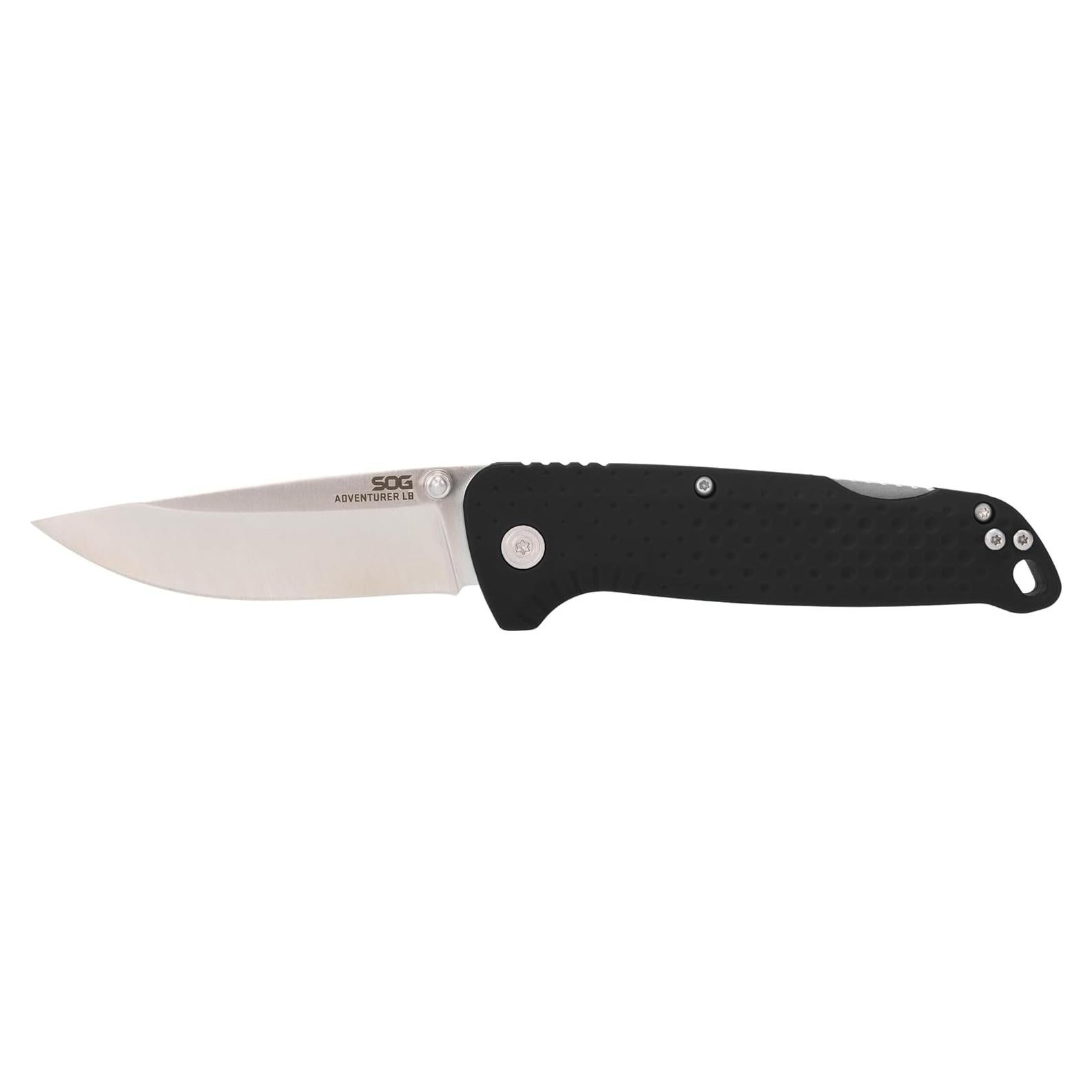 Cuchillo Plegable SOG Aventurero LB Negro Satinado