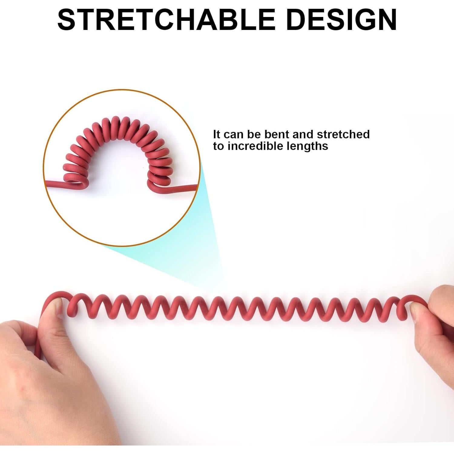 Cable Auxiliar de Reemplazo 3.5mm y 6.5mm Saipomor Rojo 2M