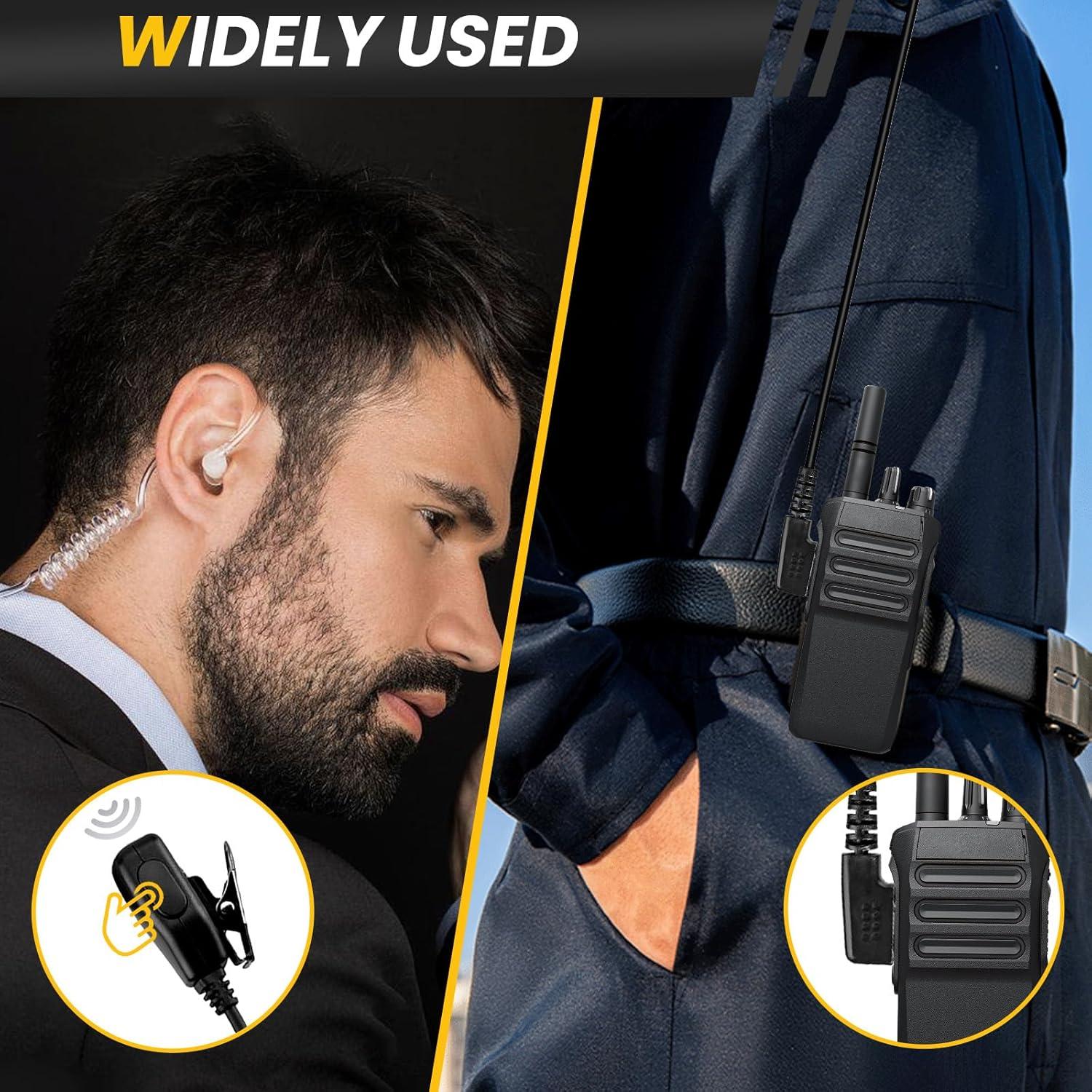 Paquete de 2 Auriculares Walkie Talkie VistaRise Tipo K