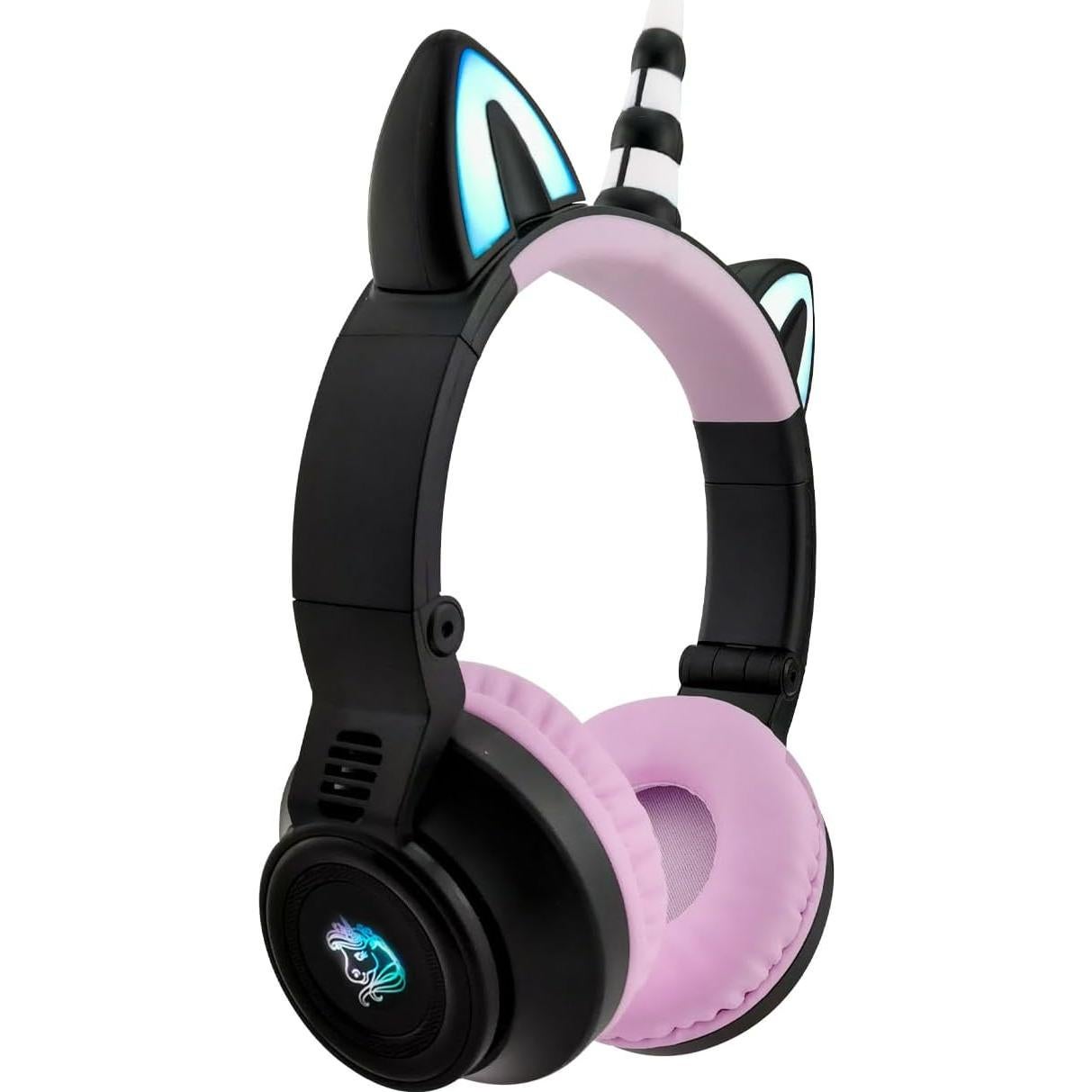 Auriculares Inalámbricos Yusonic Unicornio Plegables con Luz LED