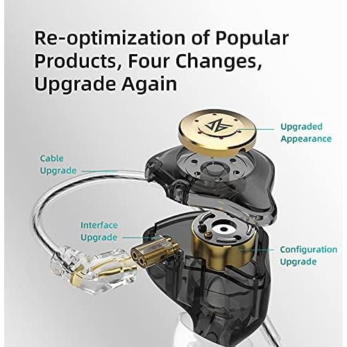 Auriculares KZ EDX PRO In Ear 10mm Doble Controlador Negro