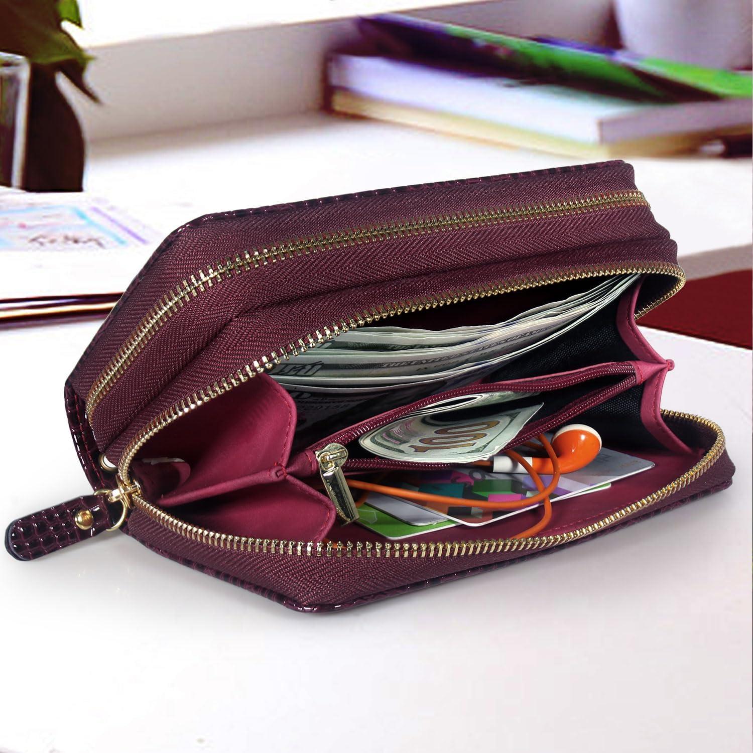 Funda Cartera Harryshell para Samsung Galaxy S25+ 6.7" Rojo Vino