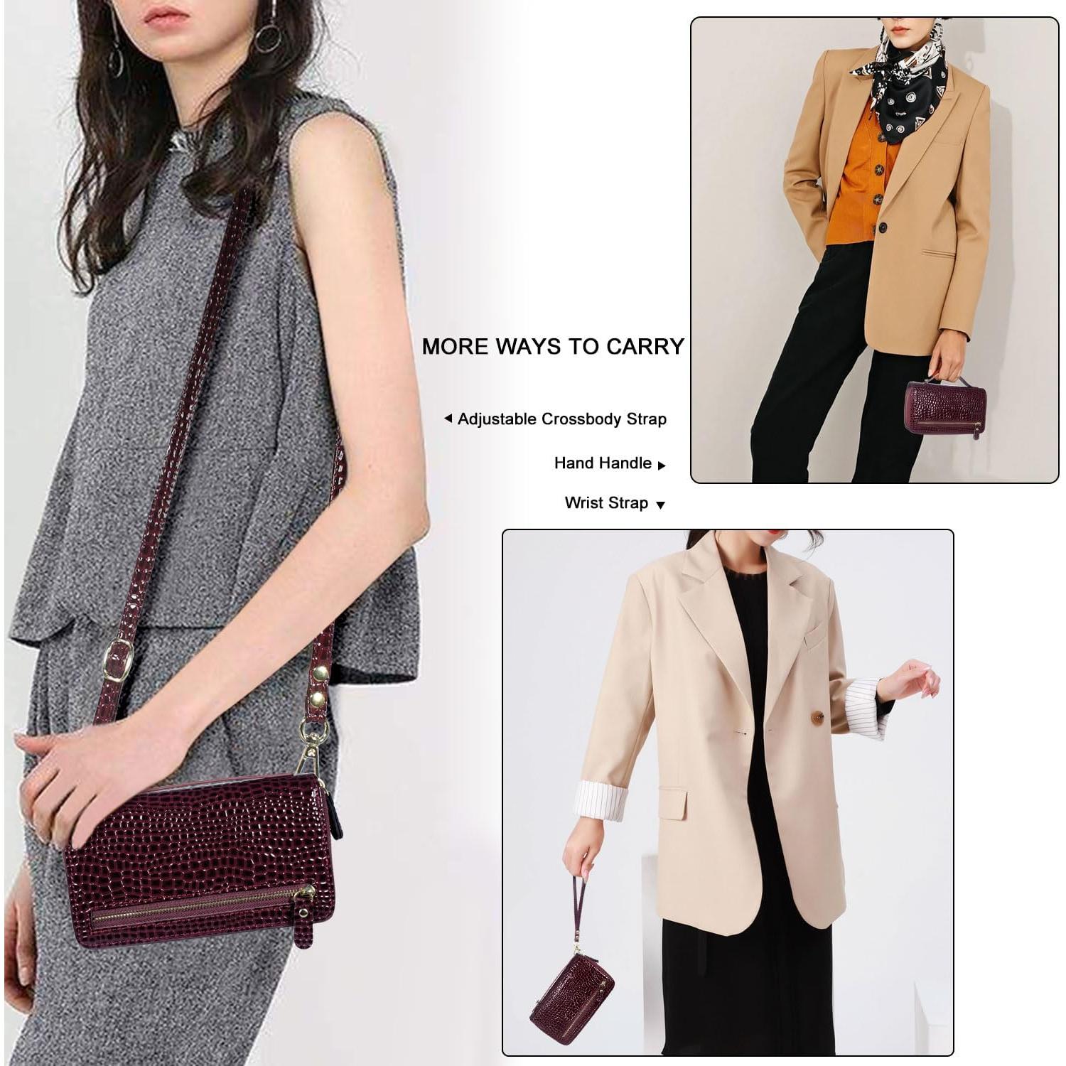 Funda Cartera Harryshell para Samsung Galaxy S25+ 6.7" Rojo Vino