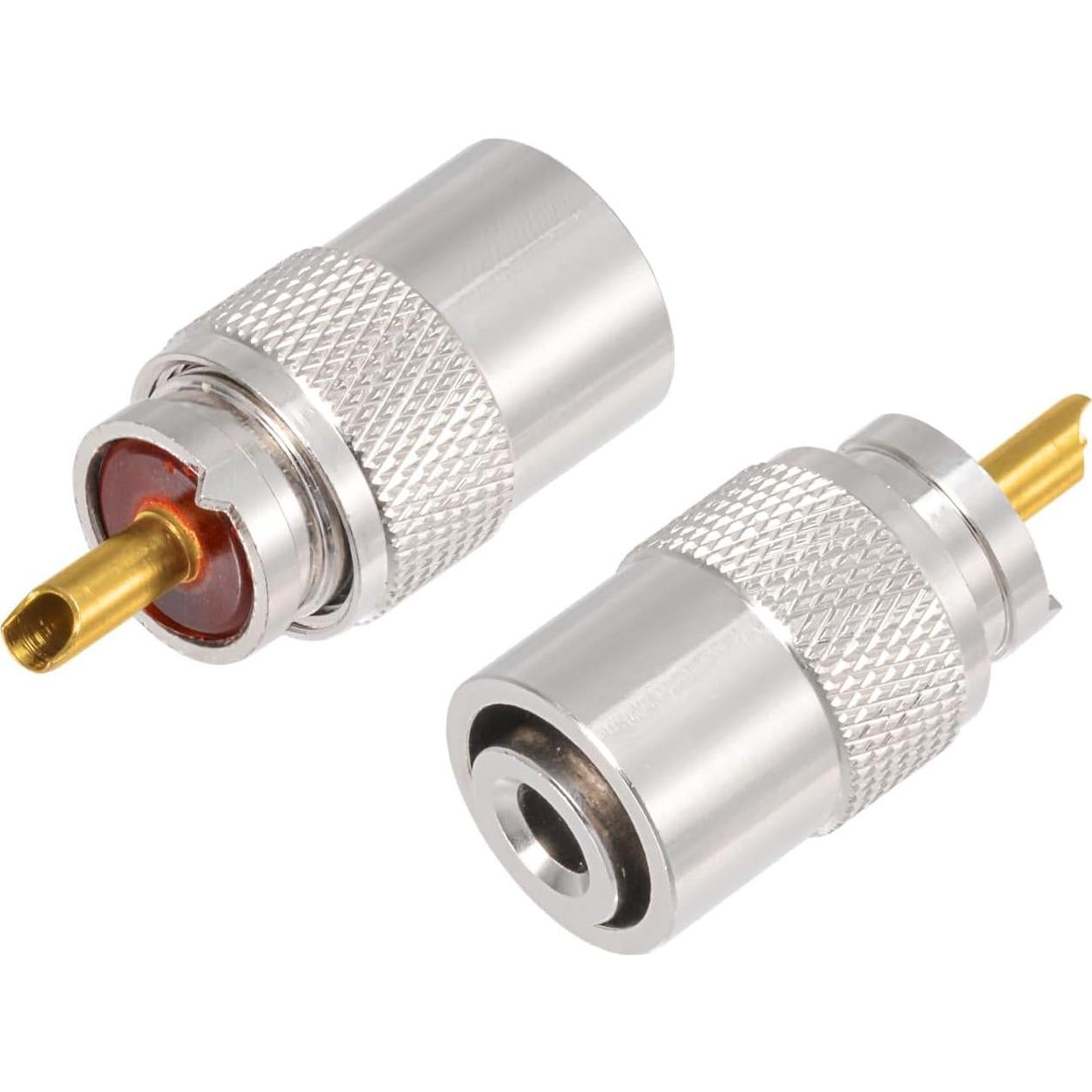 Conectores Coaxiales UHF PL259 Superbat para RG58 RG8X - Paquete de 2