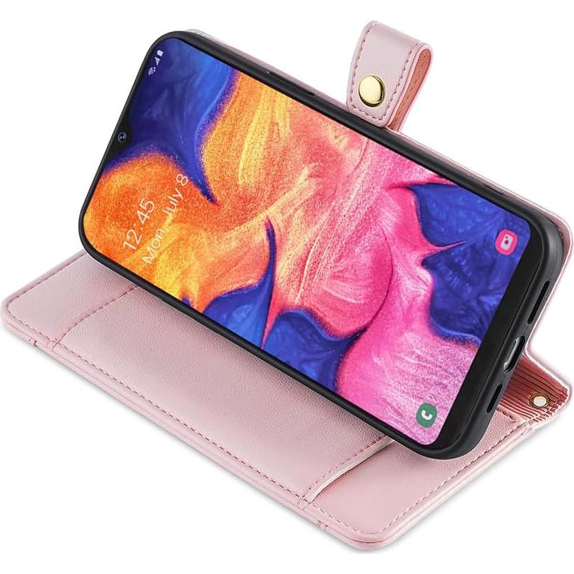 Funda Asuwish Flip Oro Rosa para Samsung Galaxy A10e