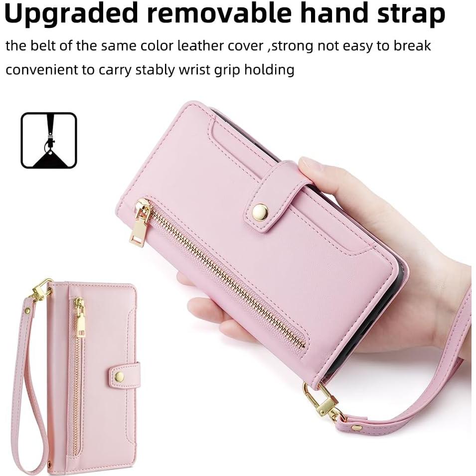 Funda Asuwish Flip Oro Rosa para Samsung Galaxy A10e