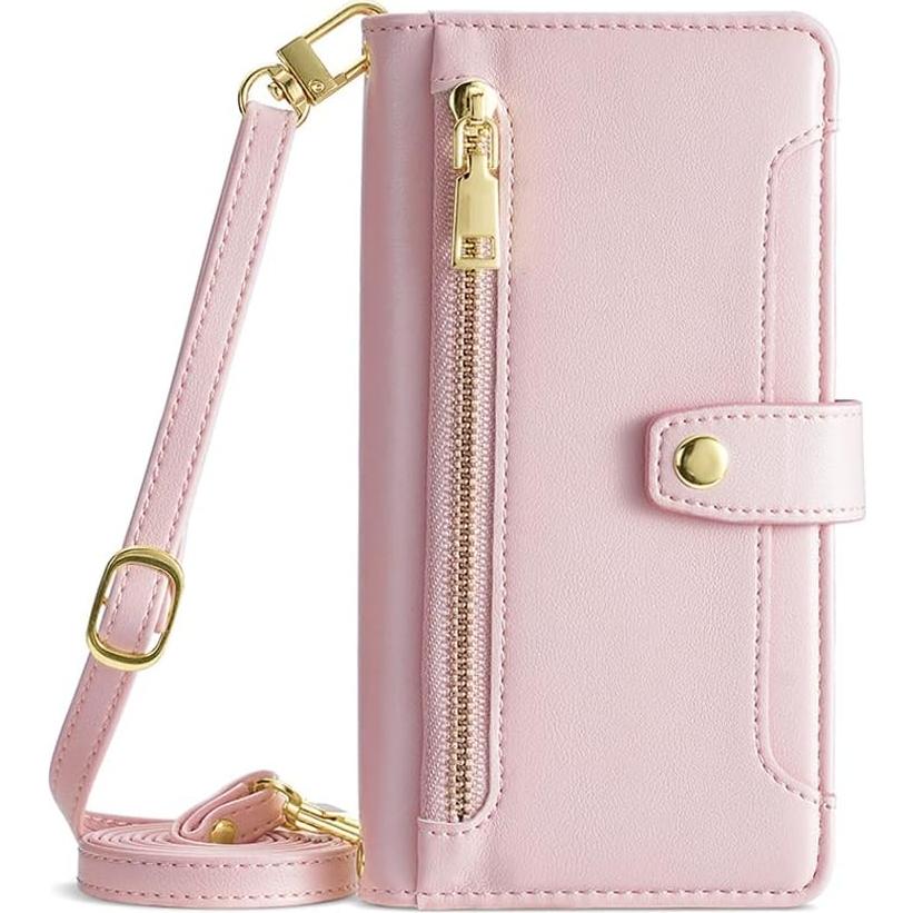 Funda Asuwish Flip Oro Rosa para Samsung Galaxy A10e
