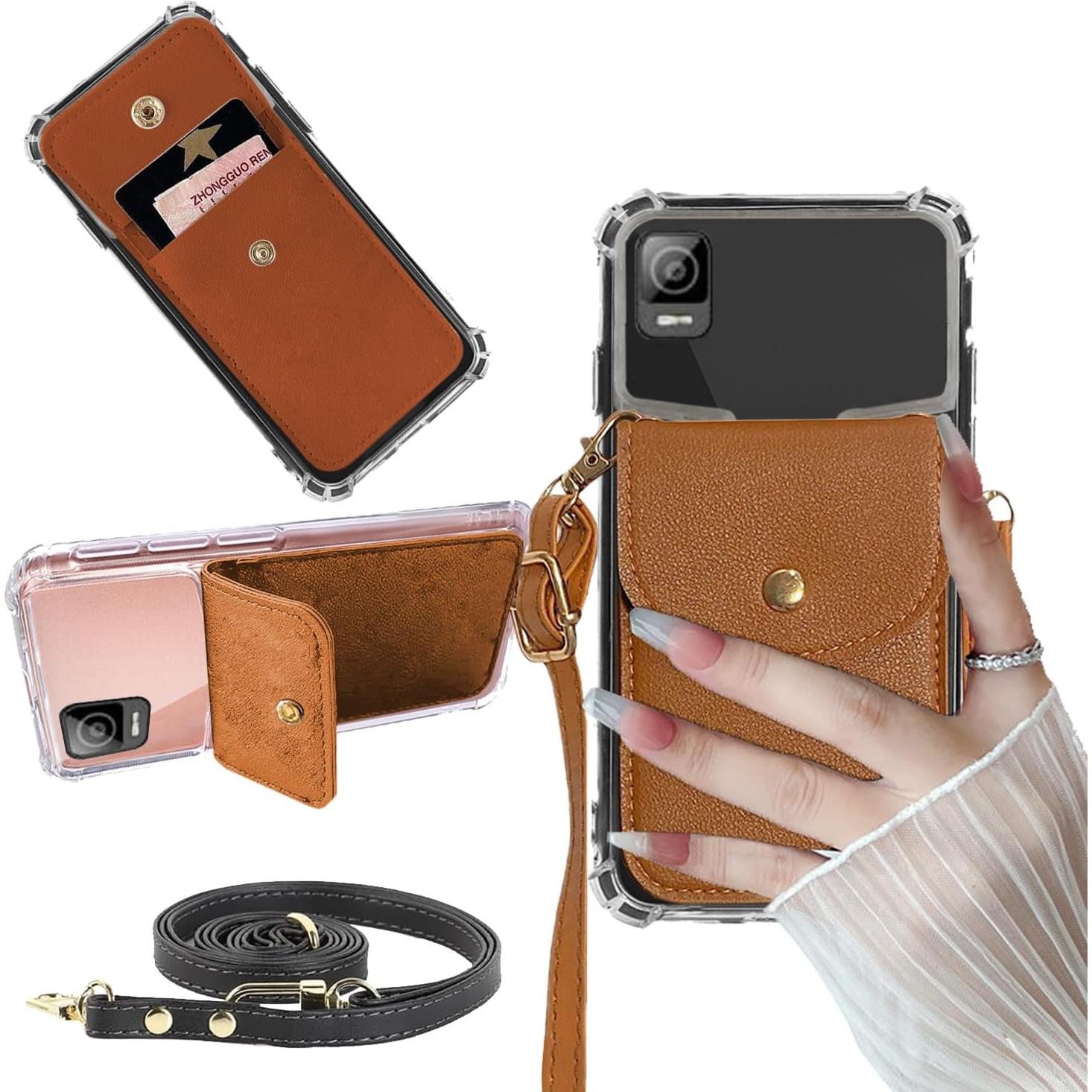 Funda Cruzada Tuxiwei para BLU Studio Mini 2023 - Marrón