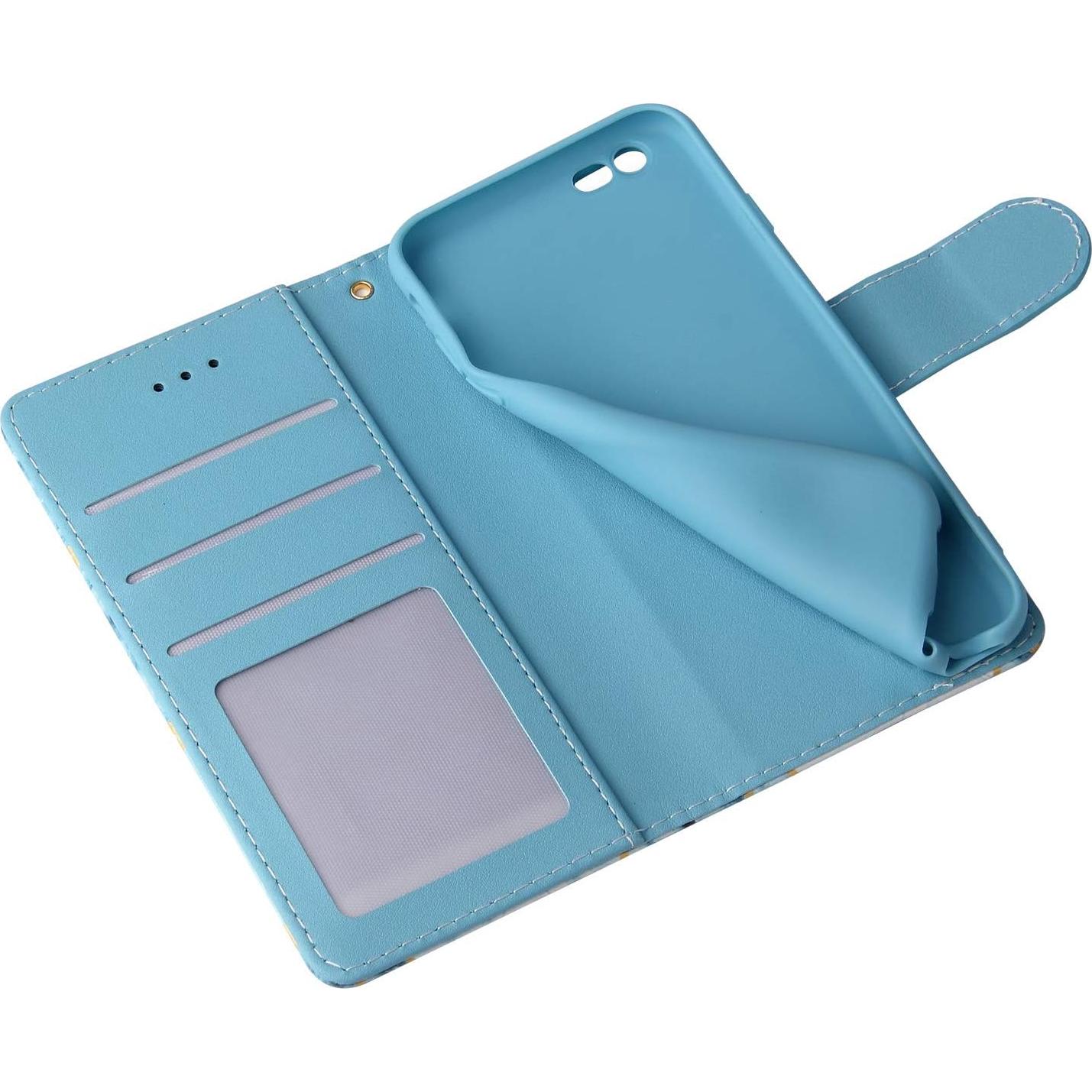 Funda Cartera Asuwish para iPhone 6 Plus/6S Plus Azul
