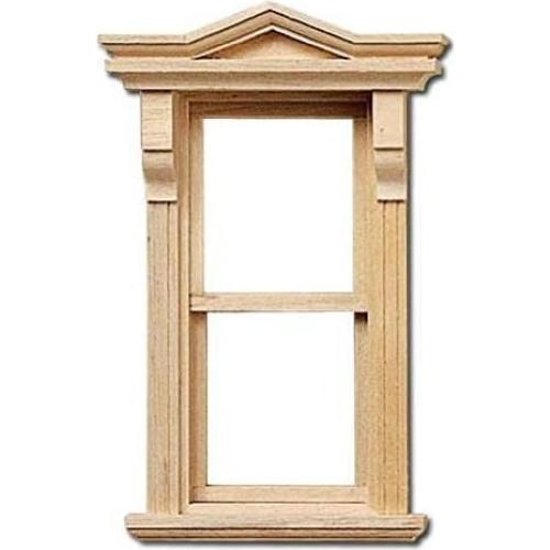 Ventana Victoriana No Funcional 1:12 Houseworks 17.5x6.6 cm