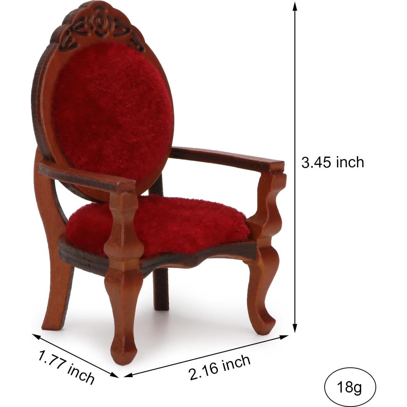 Silla Miniatura Retro Vintage Cutemini 8.8x5.5 cm