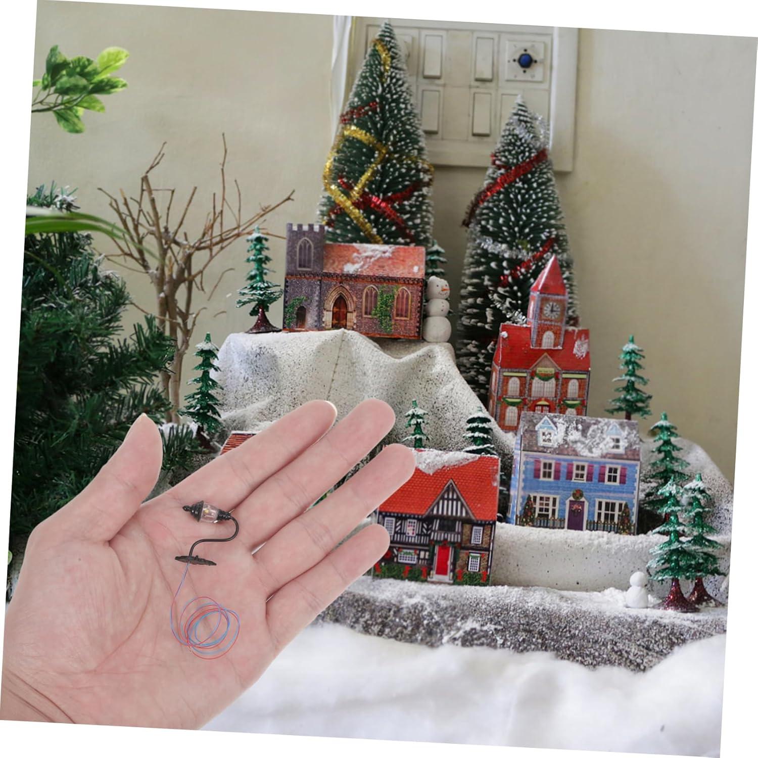 Apliques de Pared Miniatura DOITOOL 1:87 Negro 4 Pcs