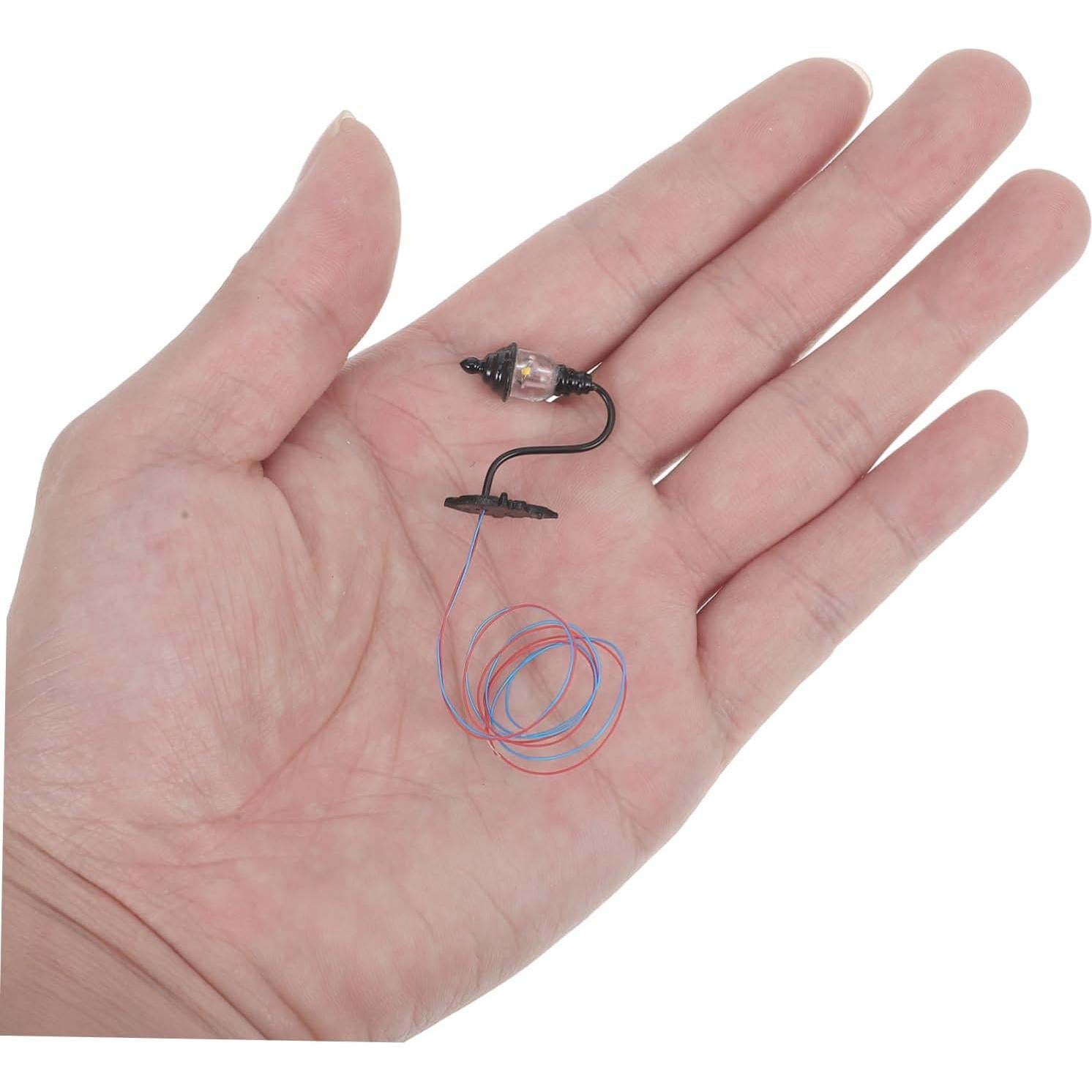 Apliques de Pared Miniatura DOITOOL 1:87 Negro 4 Pcs