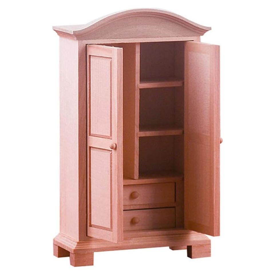 Mini Gabinete de Madera Milisten 1:12 para Casa de Muñecas