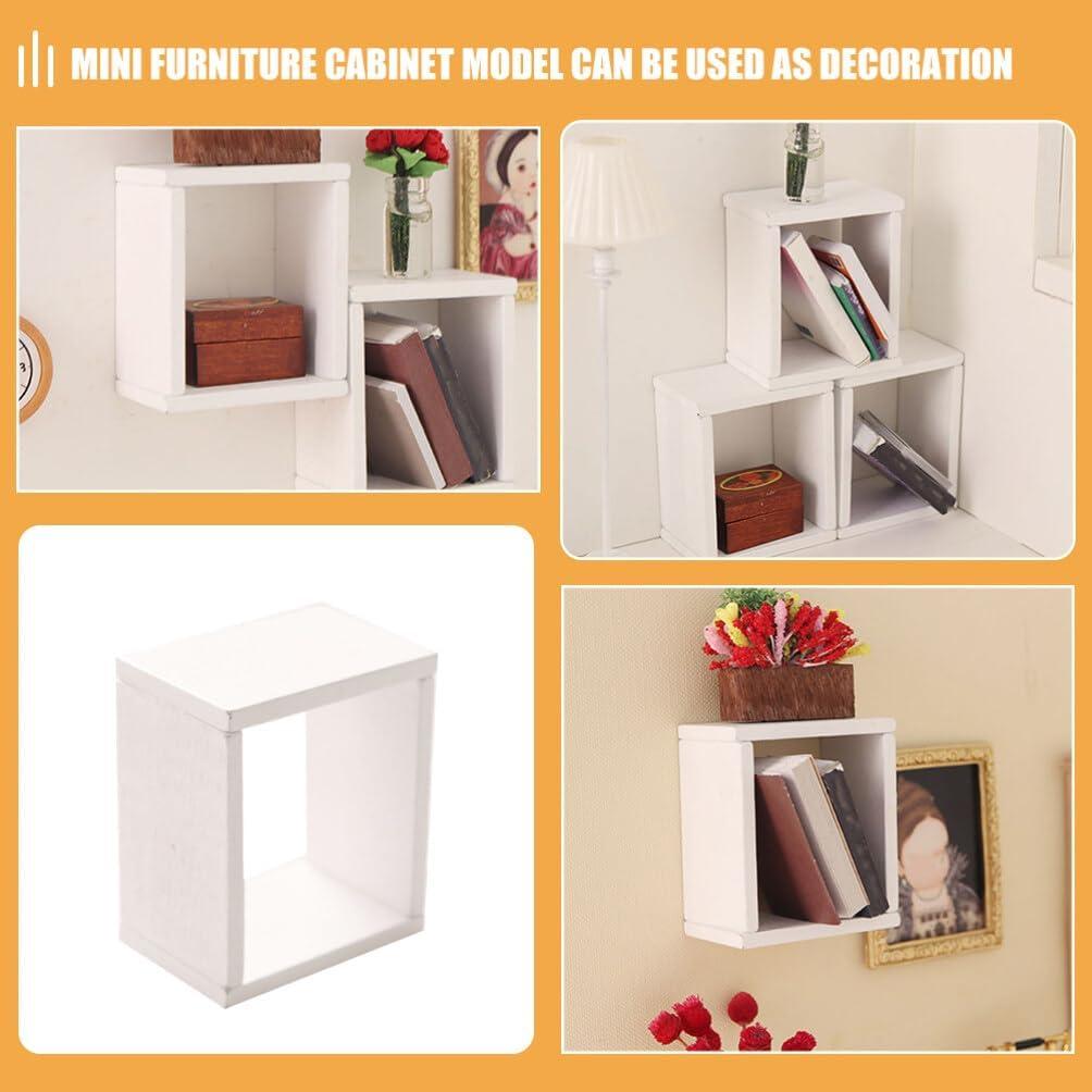 Estante de Almacenamiento Miniatura TOYANDONA 5x4.2 cm Blanco