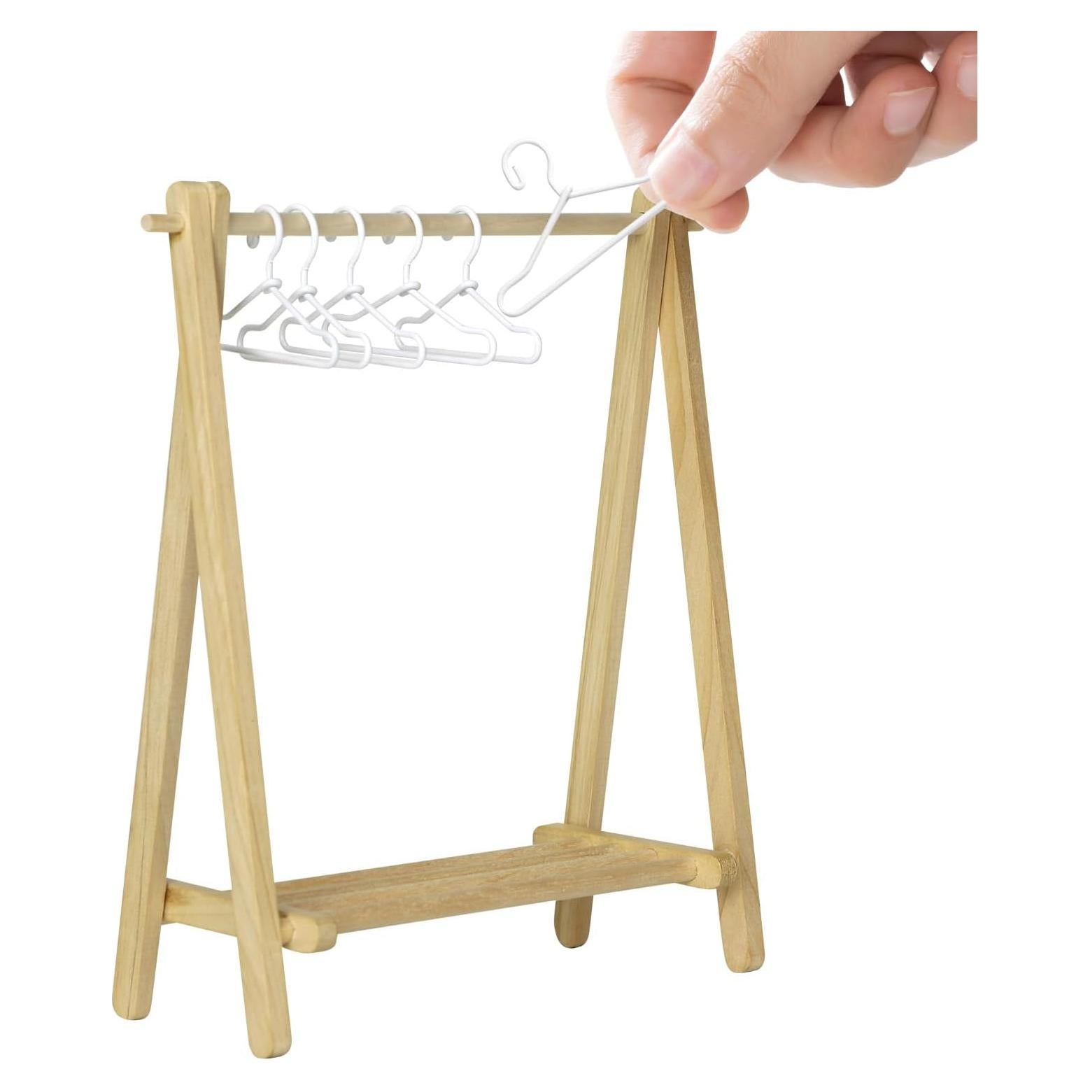 Estante Plegable iLAND con 6 Perchas Miniatura 1/12