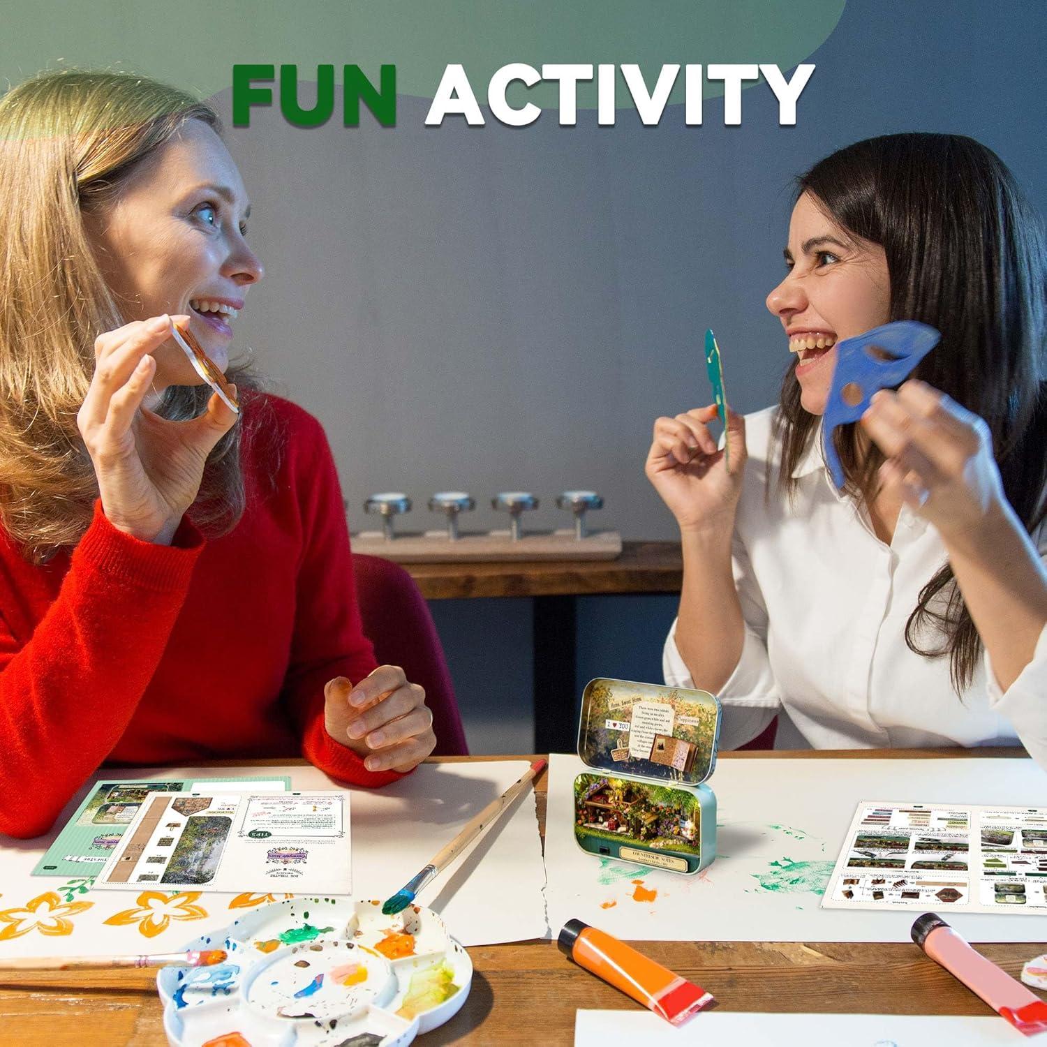 Kit Casa de Muñecas Miniatura Flever DIY con Muebles 14 cm