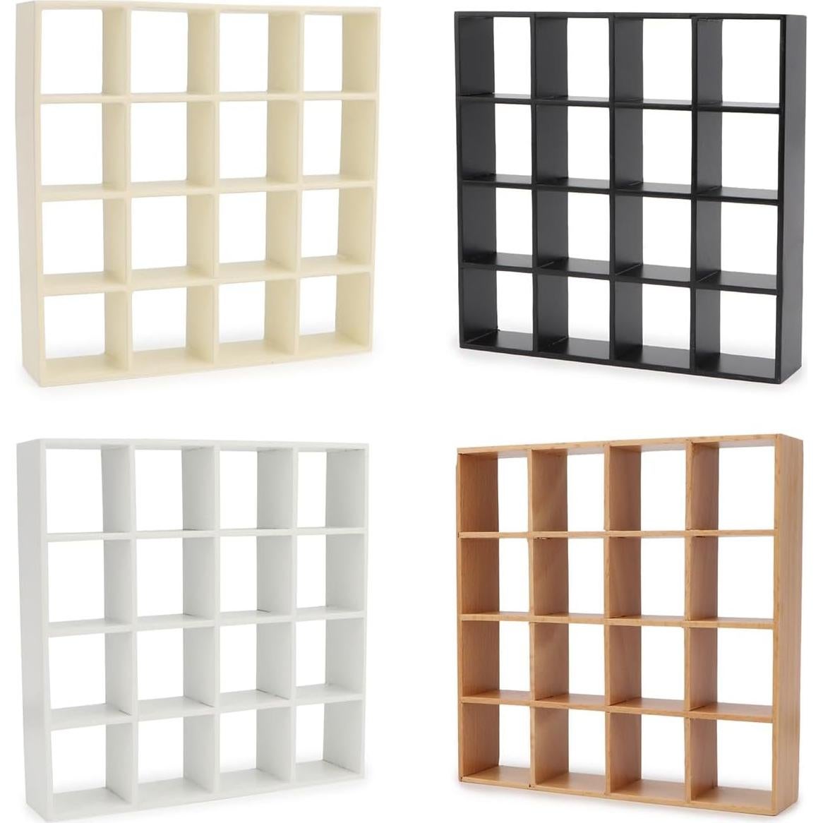 Estante de Almacenamiento Miniatura Cutemini Beige 16 Rejillas
