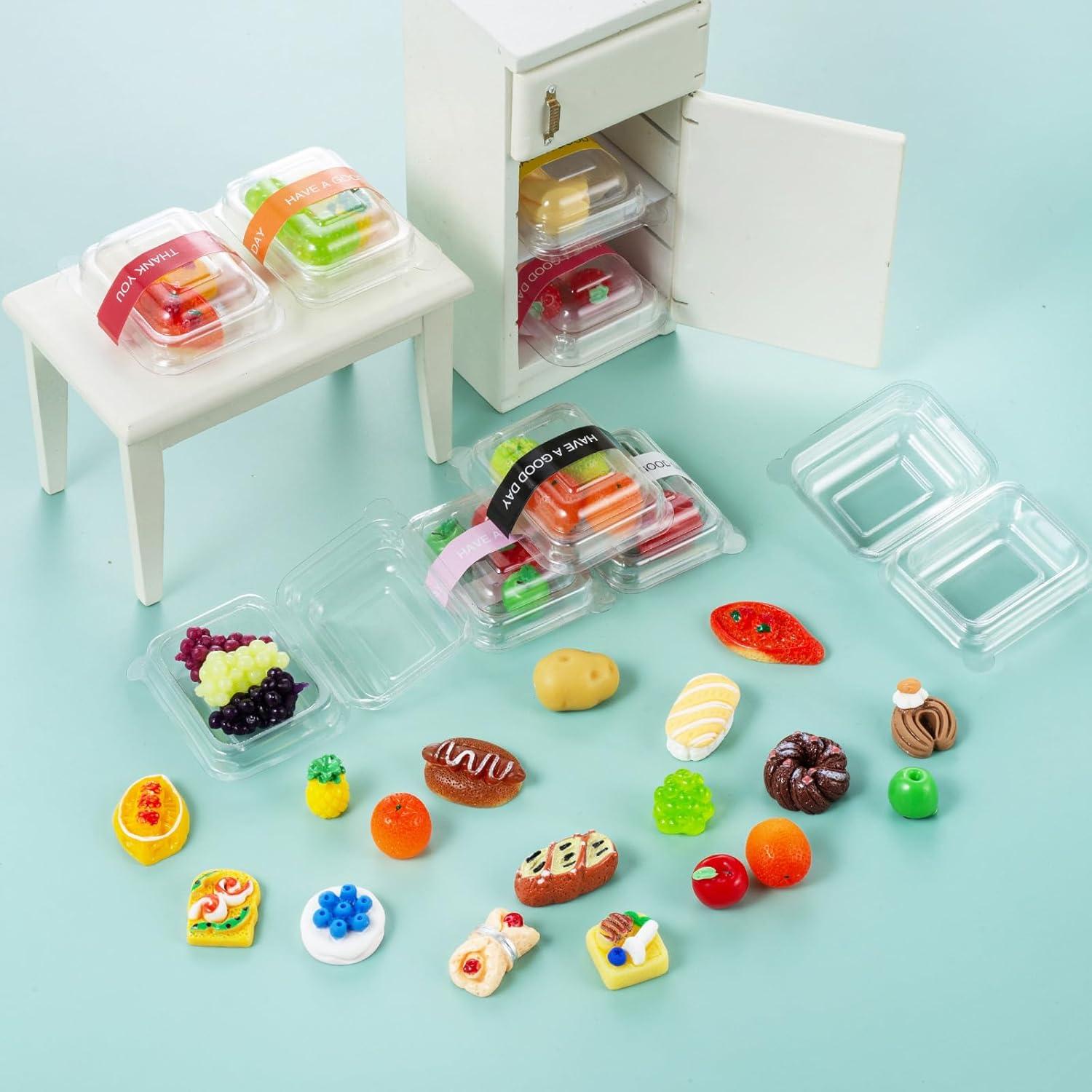 75 Piezas Miniatura Comida Casa de Muñecas WEHOO Accesorios