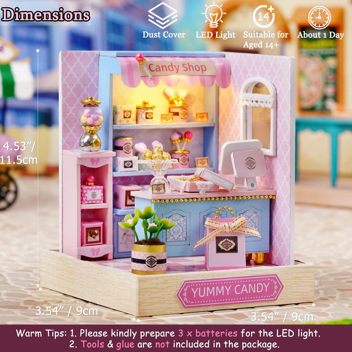 Kit Casa de Muñecas Miniatura DIY TuKIIE Madera Dulce Sabor