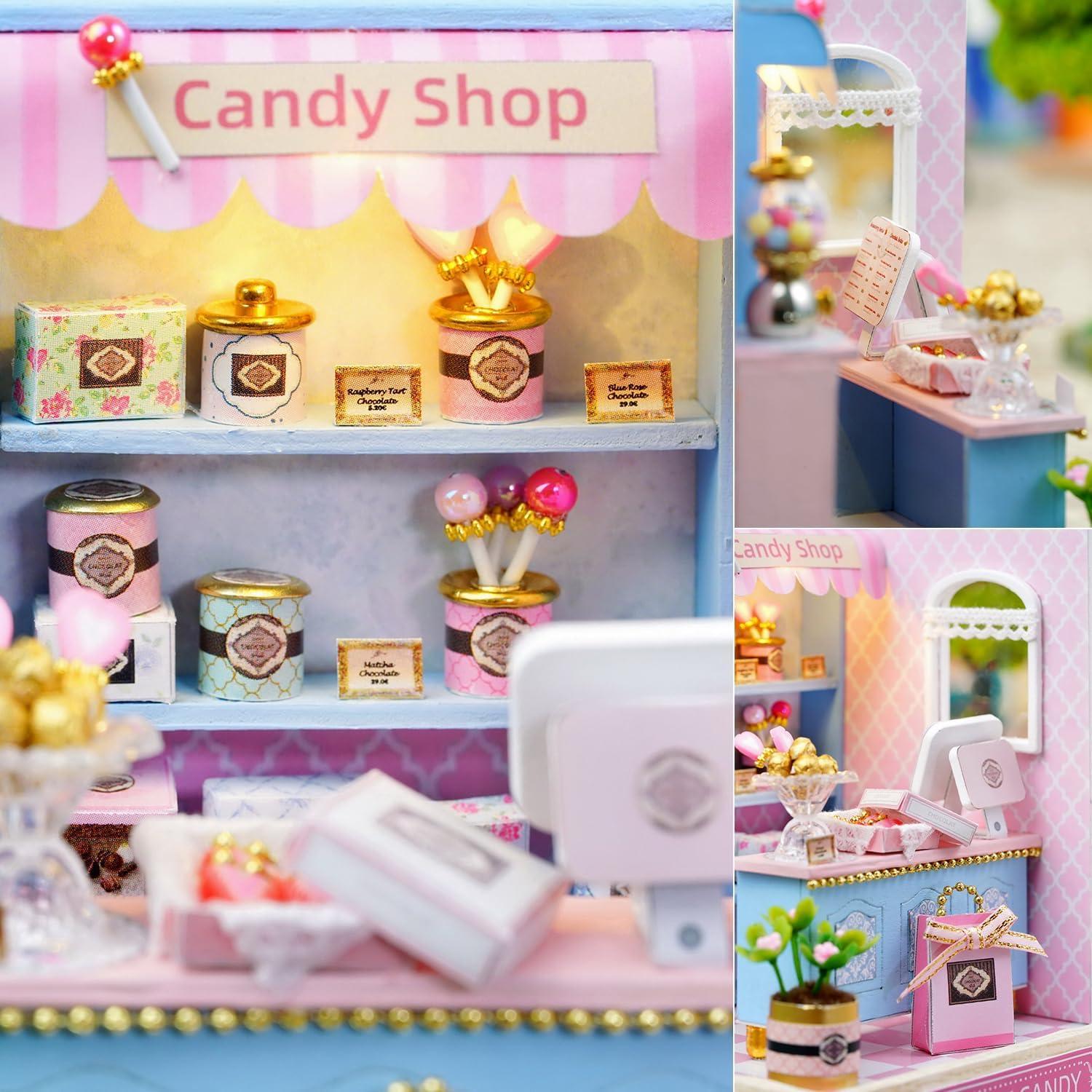 Kit Casa de Muñecas Miniatura DIY TuKIIE Madera Dulce Sabor