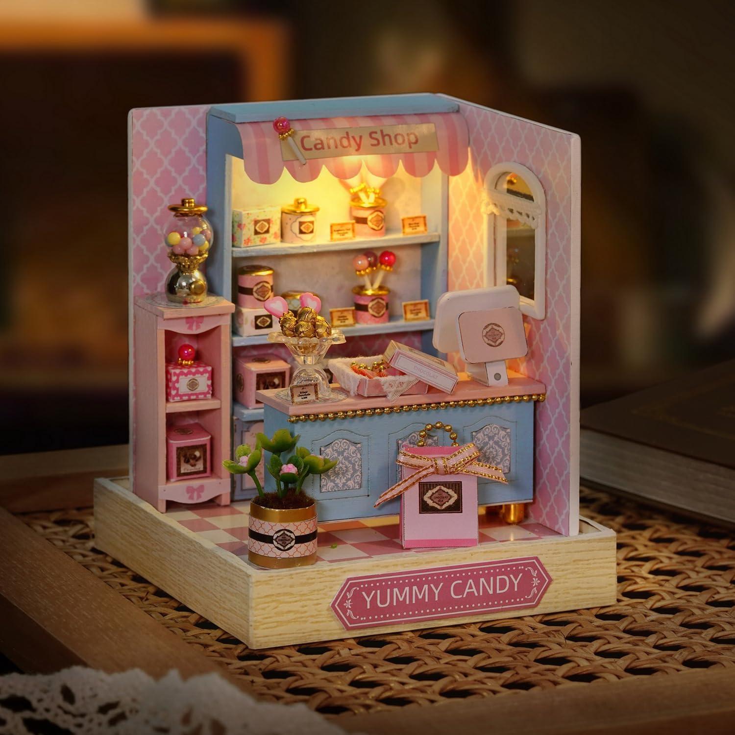 Kit Casa de Muñecas Miniatura DIY TuKIIE Madera Dulce Sabor