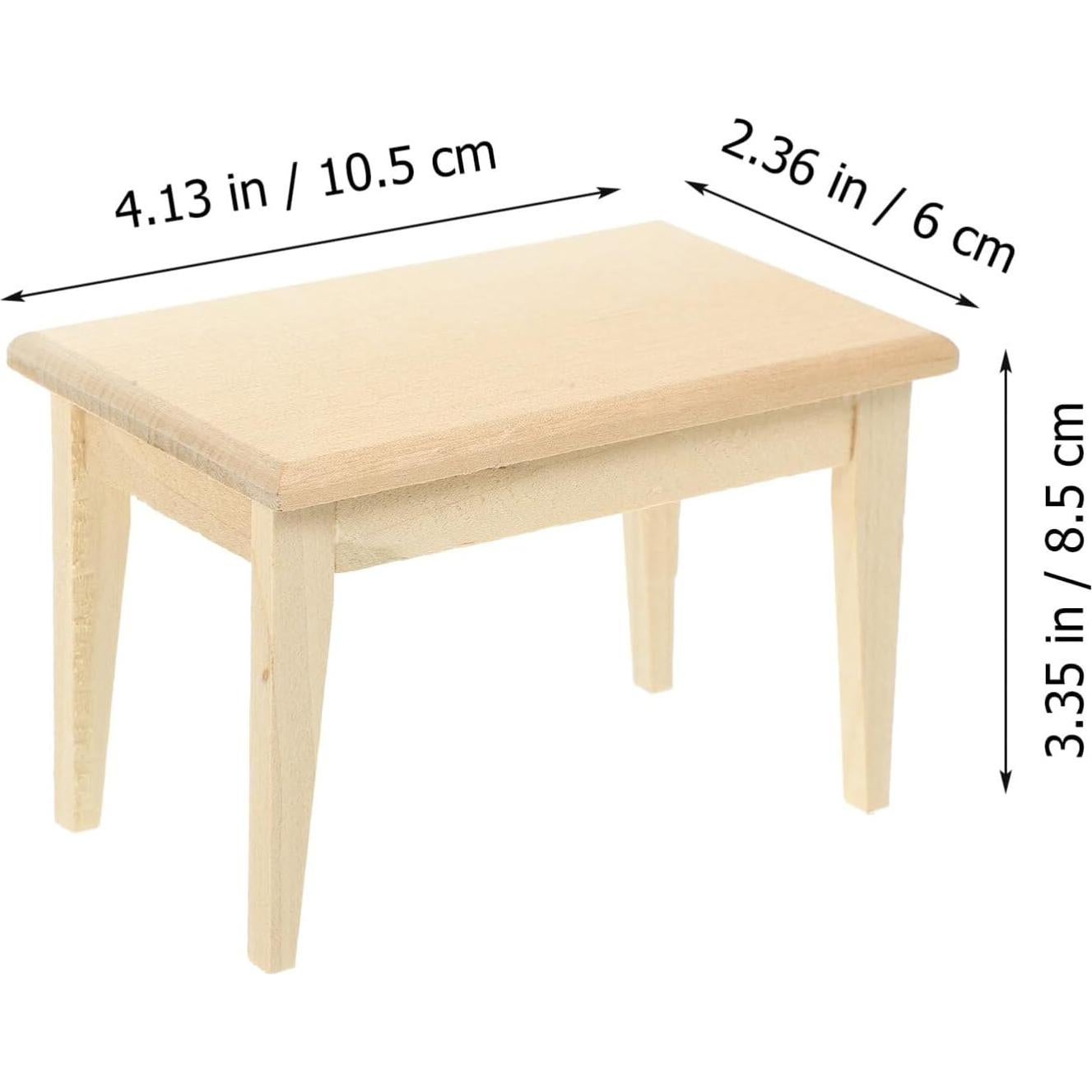 Juego de Muebles de Comedor Miniatura NUOBESTY 10x8.5cm