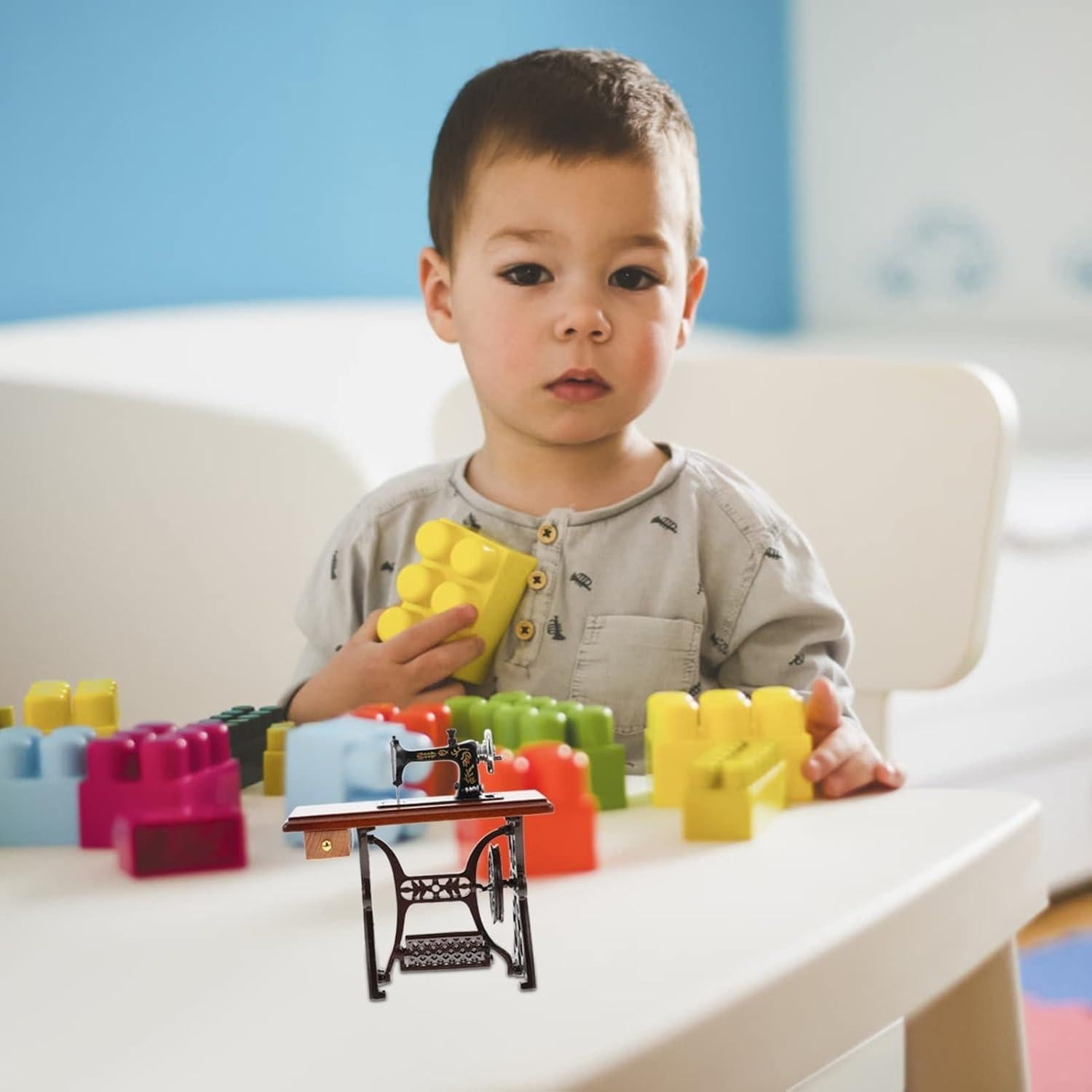 Máquina de Coser Miniatura Alipis 1:12 Juguete Decorativo