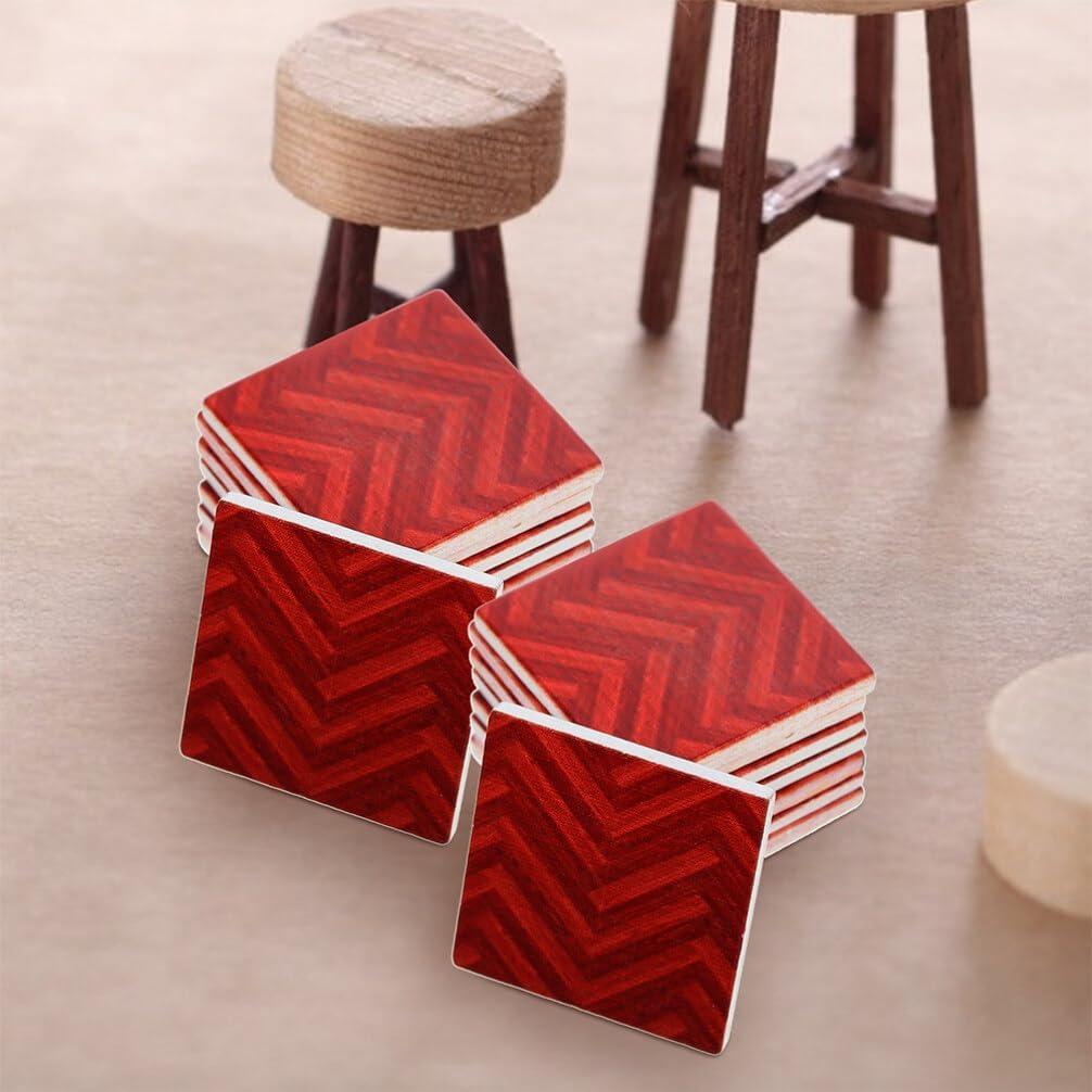 DOITOOL Suelo de Casa de Muñecas 27PCS Madera Decorativa