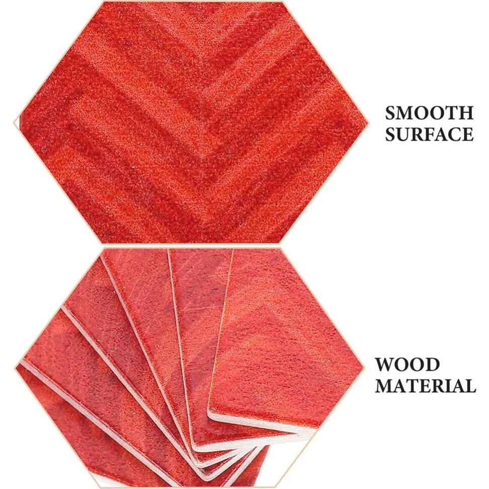 DOITOOL Suelo de Casa de Muñecas 27PCS Madera Decorativa