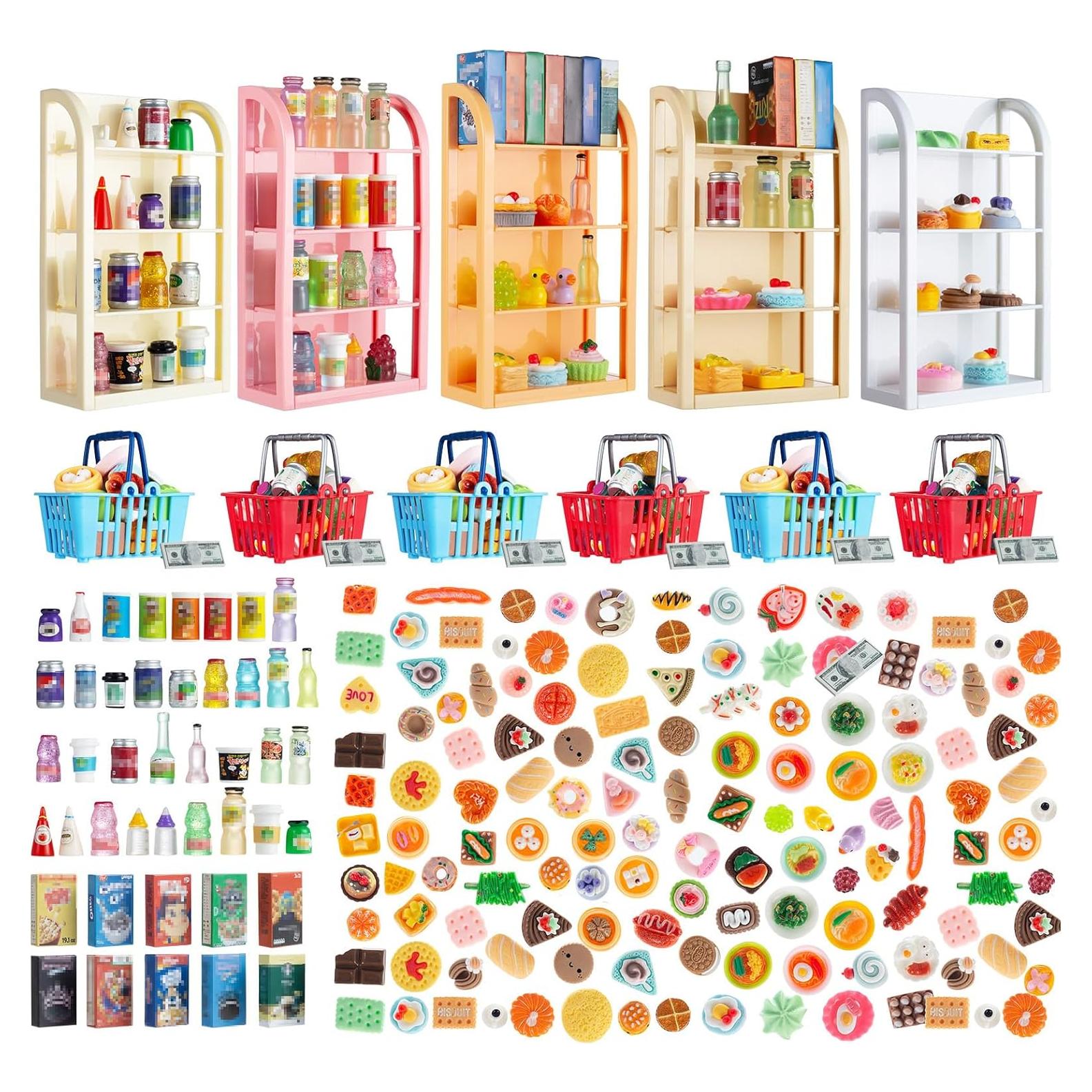 Estante de Supermercado Miniatura HSJH 4 Capas 30x20 cm