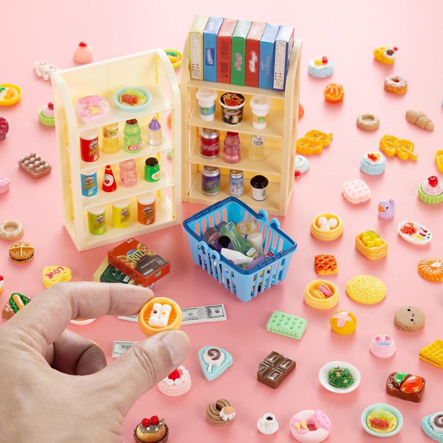 Estante de Supermercado Miniatura HSJH 4 Capas 30x20 cm